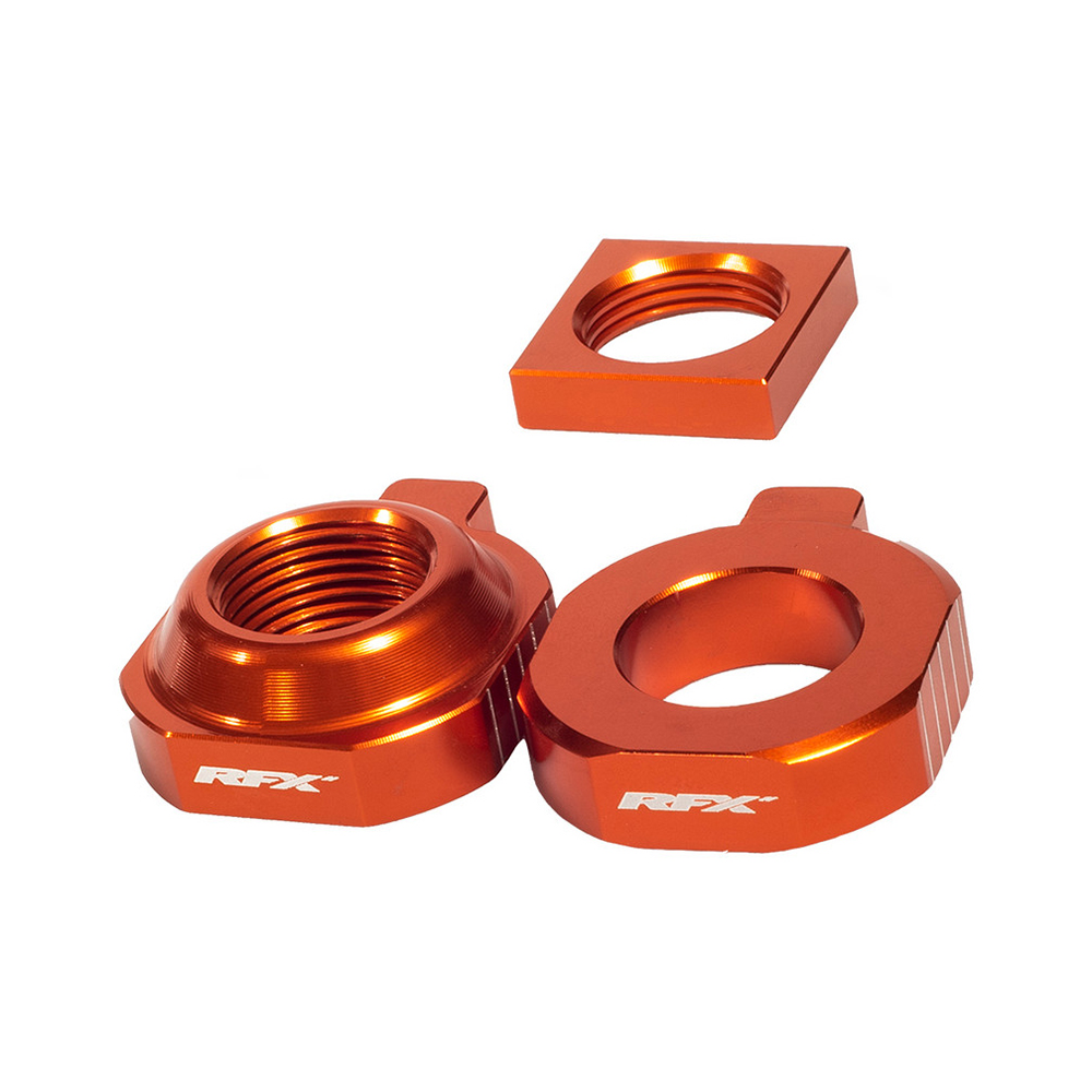 RFX Pro 2 Rear Axle Adjuster Blocks KTM SX85 15-24 Orange