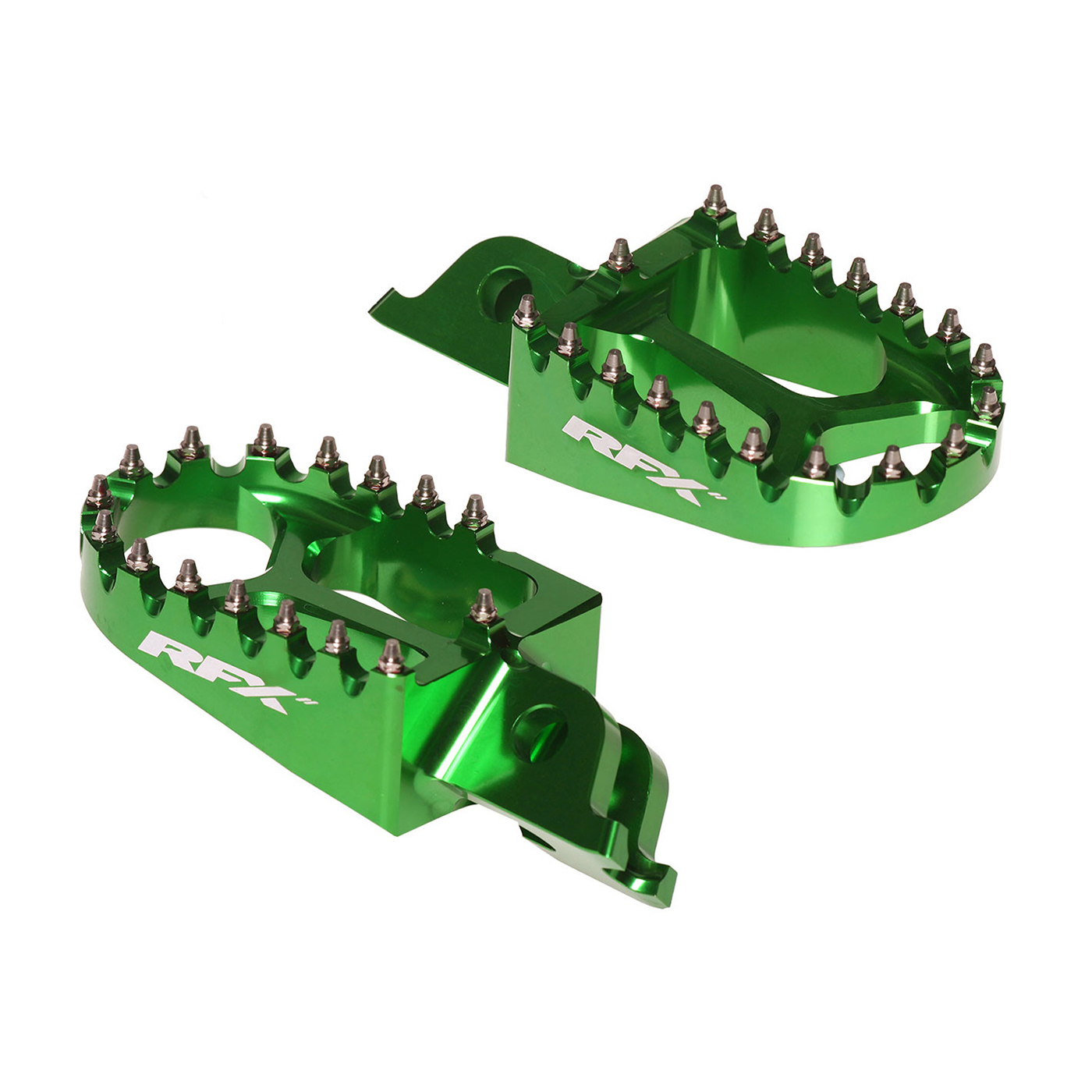RFX Pro Footrests Kawasaki KXF250 06-24 KXF450 07-24 Green