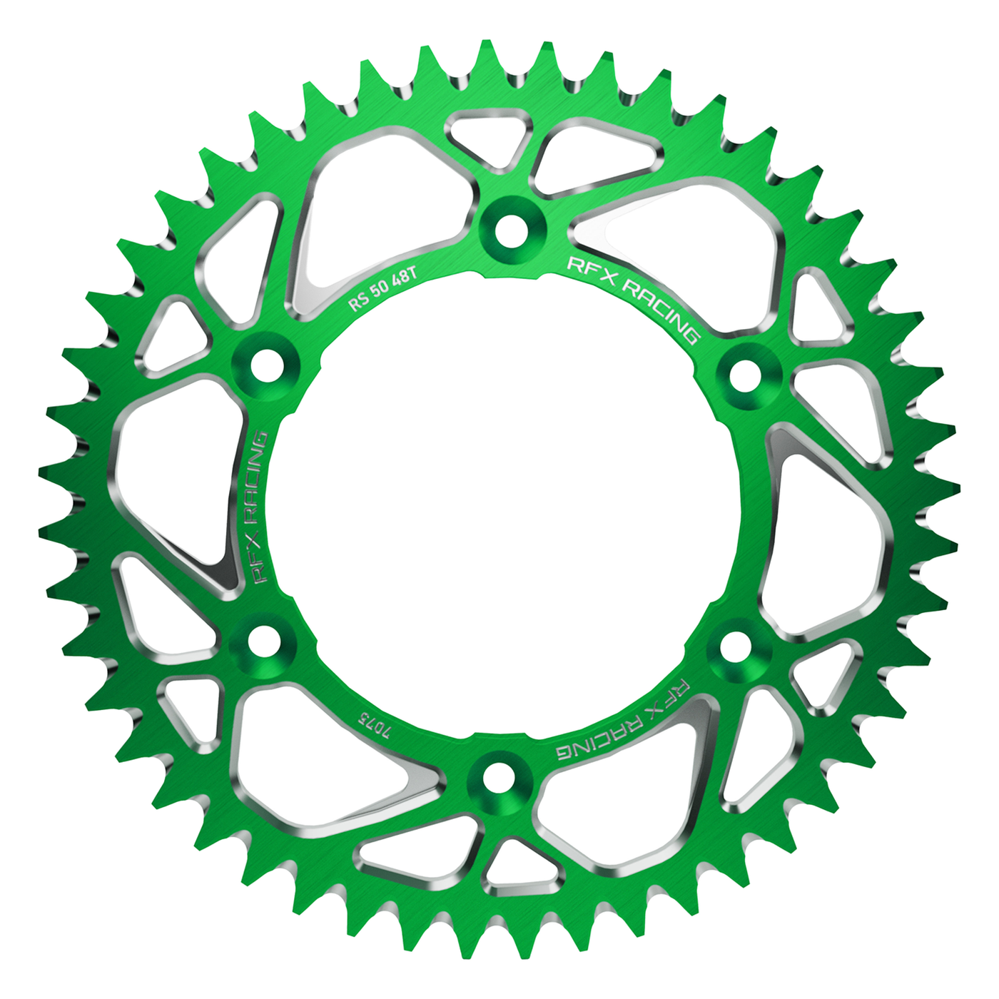 RFX Pro Series Elite 2.0 Rear Sprocket Kawasaki KX65 00-26, Suzuki RM65 03-05 Green