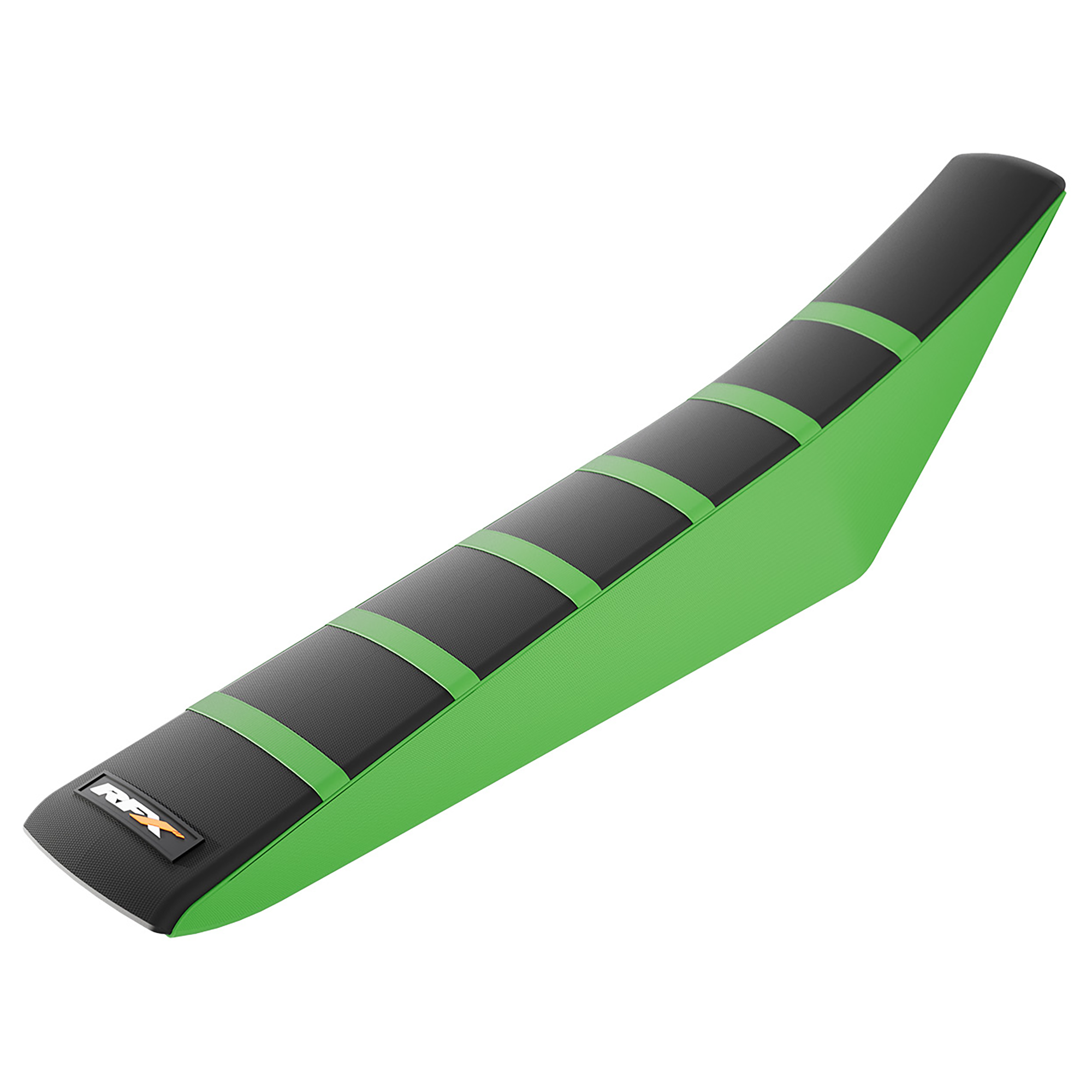 RFX Pro Ribbed Seat Cover Kawasaki KX65 00-24 Green/Black/Green