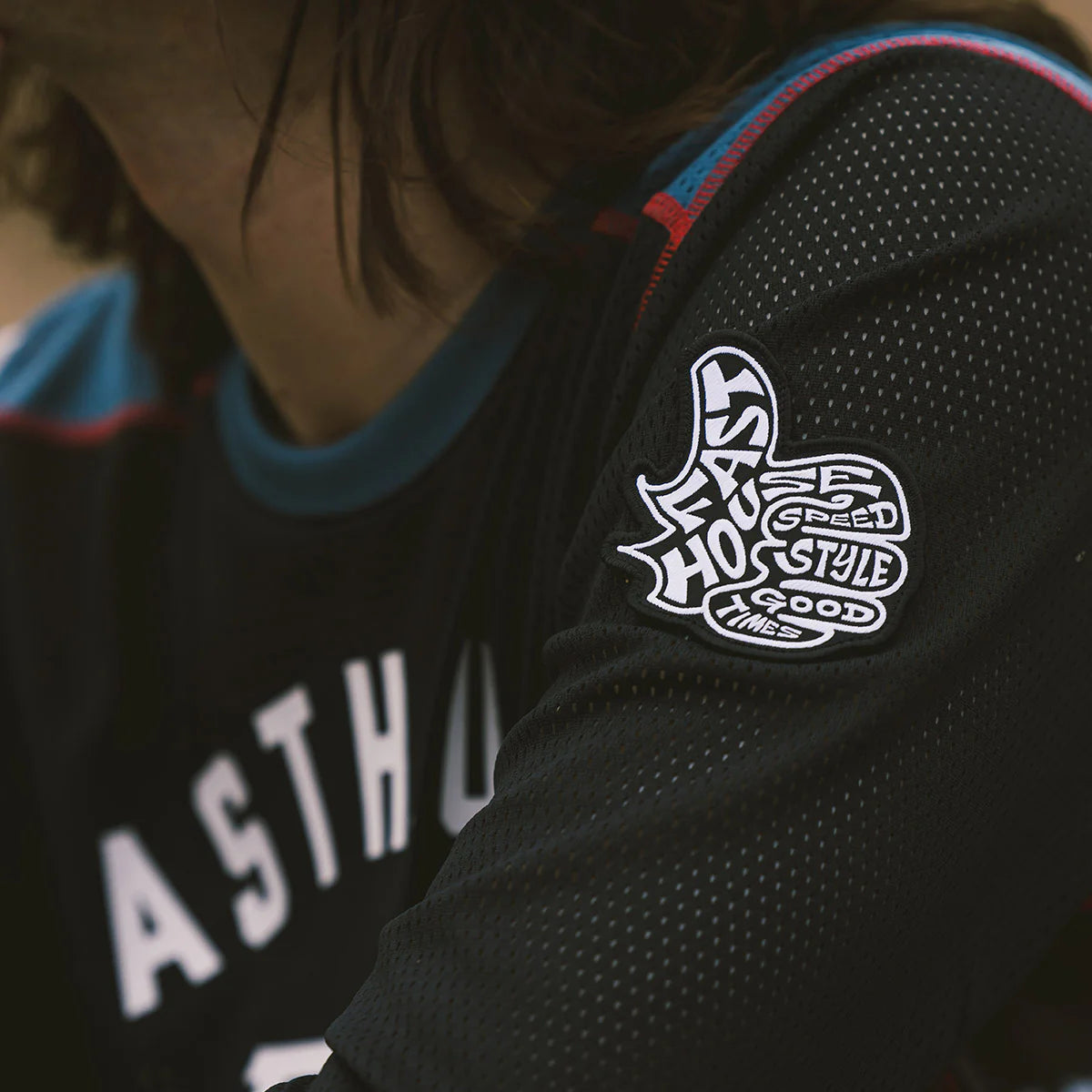 Fasthouse Grindhouse Air-Cooled Club LS MX Jersey Black/Teal
