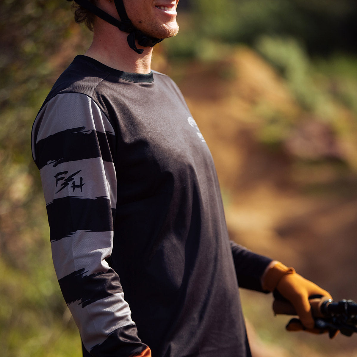 Fasthouse Impakt Endo Long Sleeve MTB Jersey - Black/Pewter