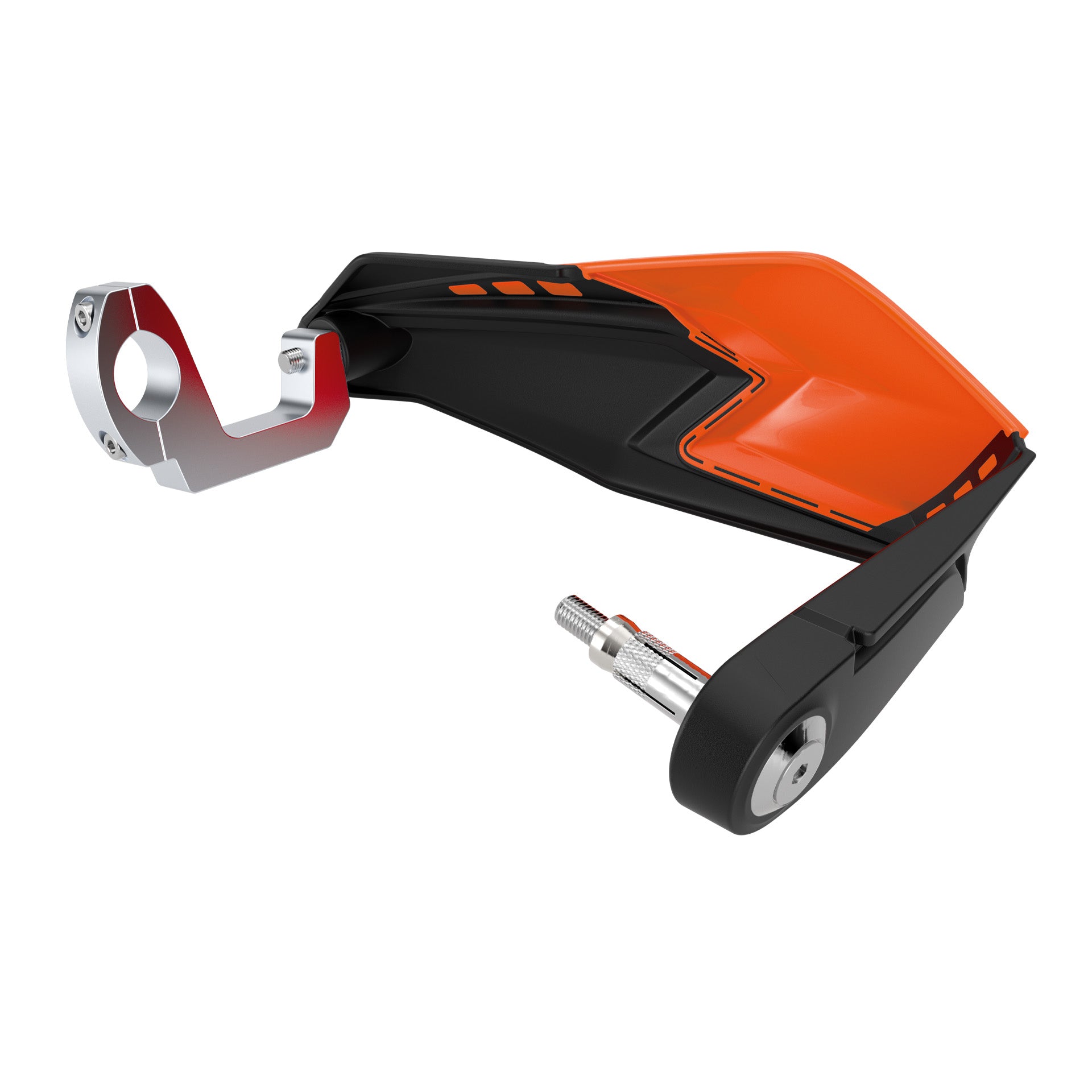 Polisport S-Dual Hand Guards with universal Fitting Kit Red