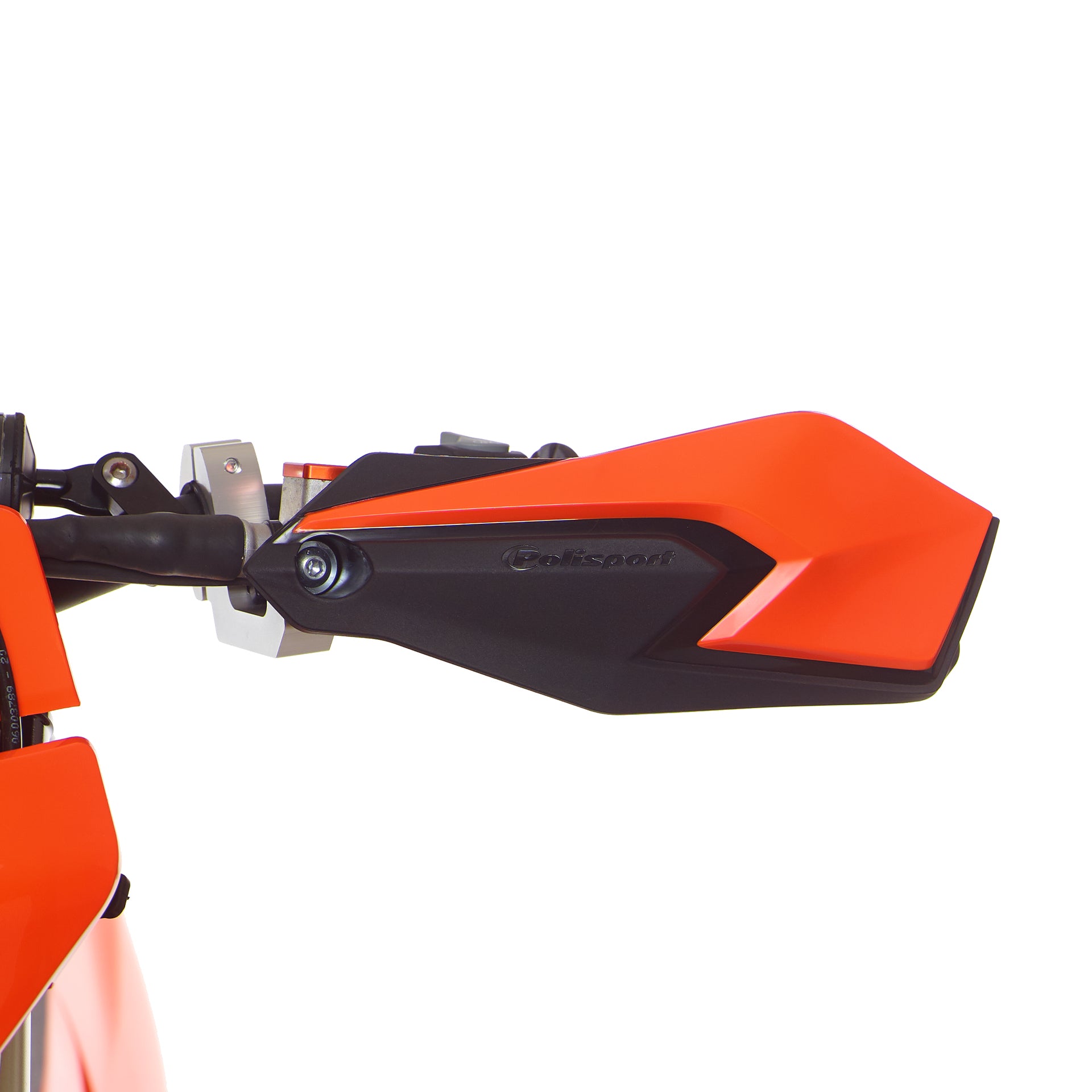 Polisport S-Dual Hand Guards with universal Fitting Kit White