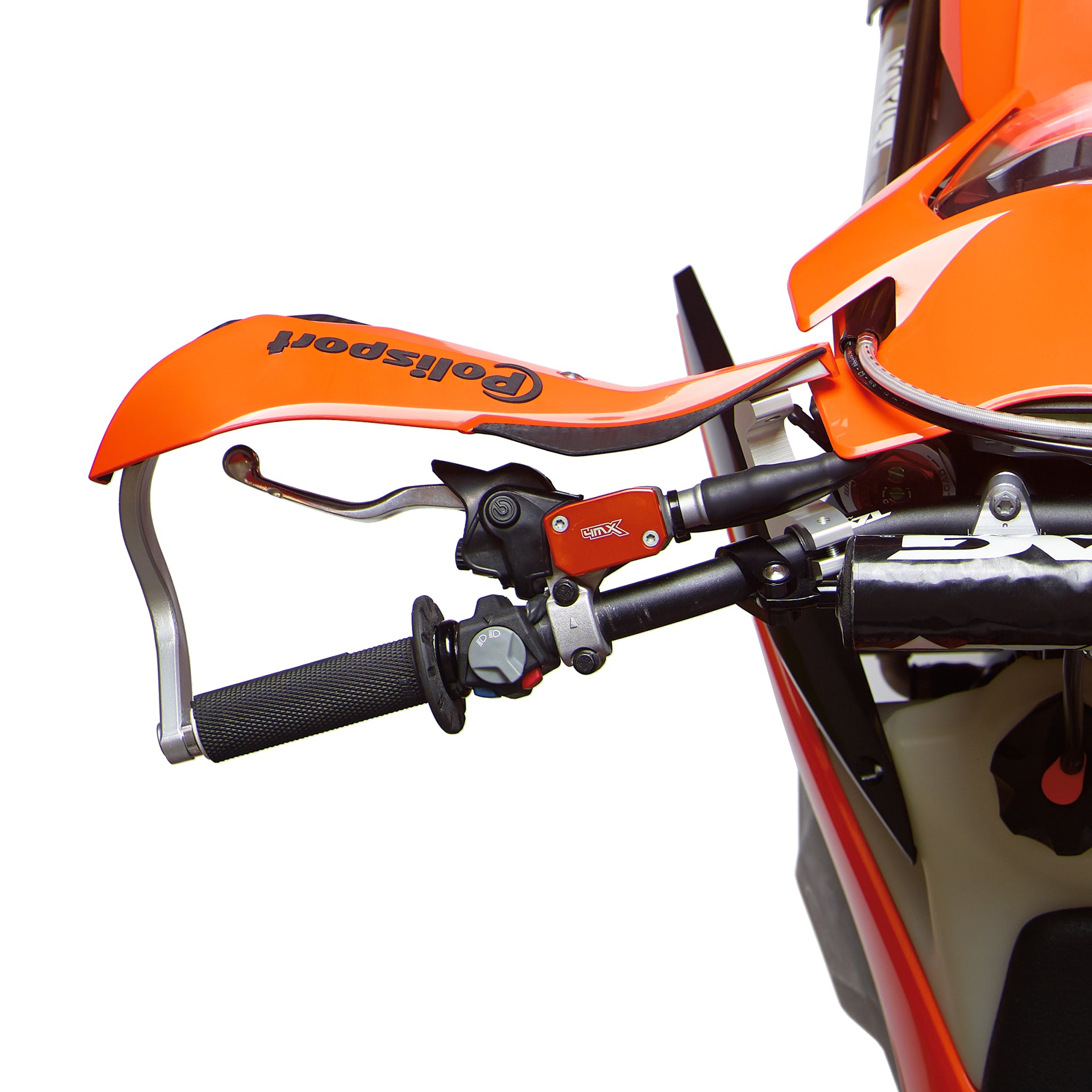Polisport Trail Blazer Handguards With Fitting Kit White/Black