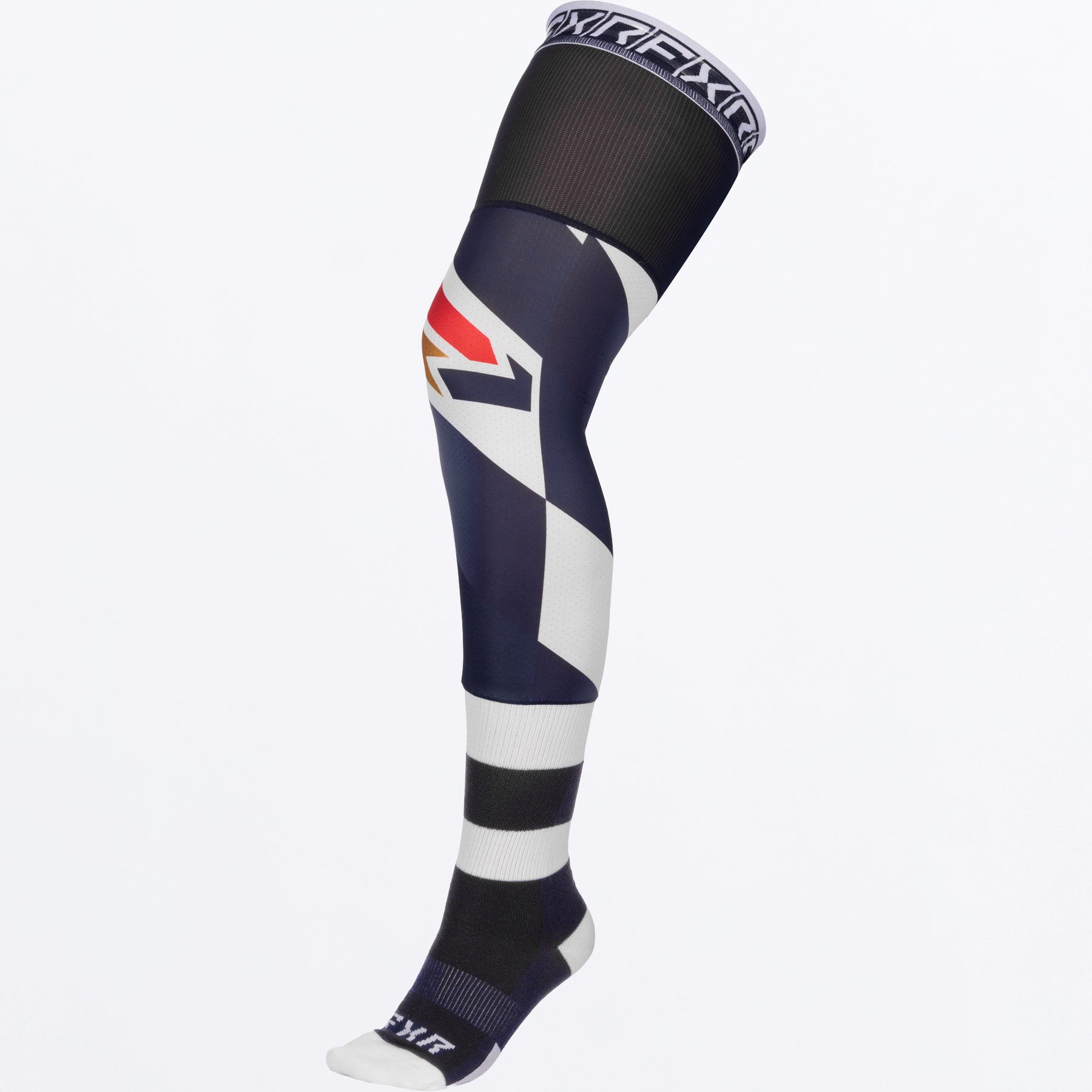 FXR Riding Knee Brace MX Socks 2026 Midnight/White