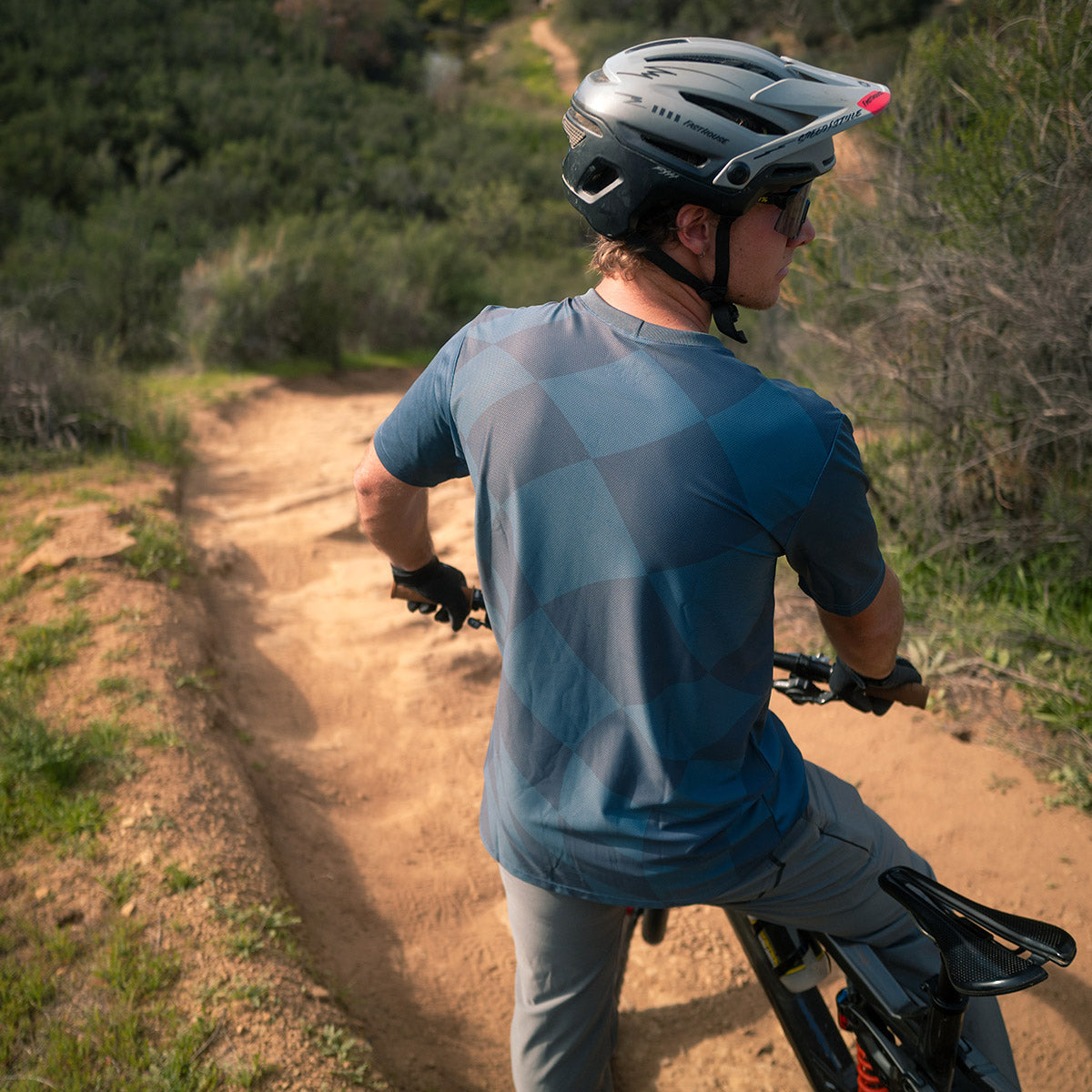 Fasthouse Impakt Crown Short Sleeve MTB Jersey - Slate