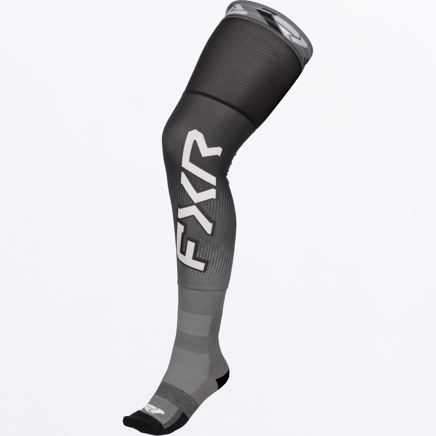 FXR Riding Knee Brace MX Socks 2026 Black/White