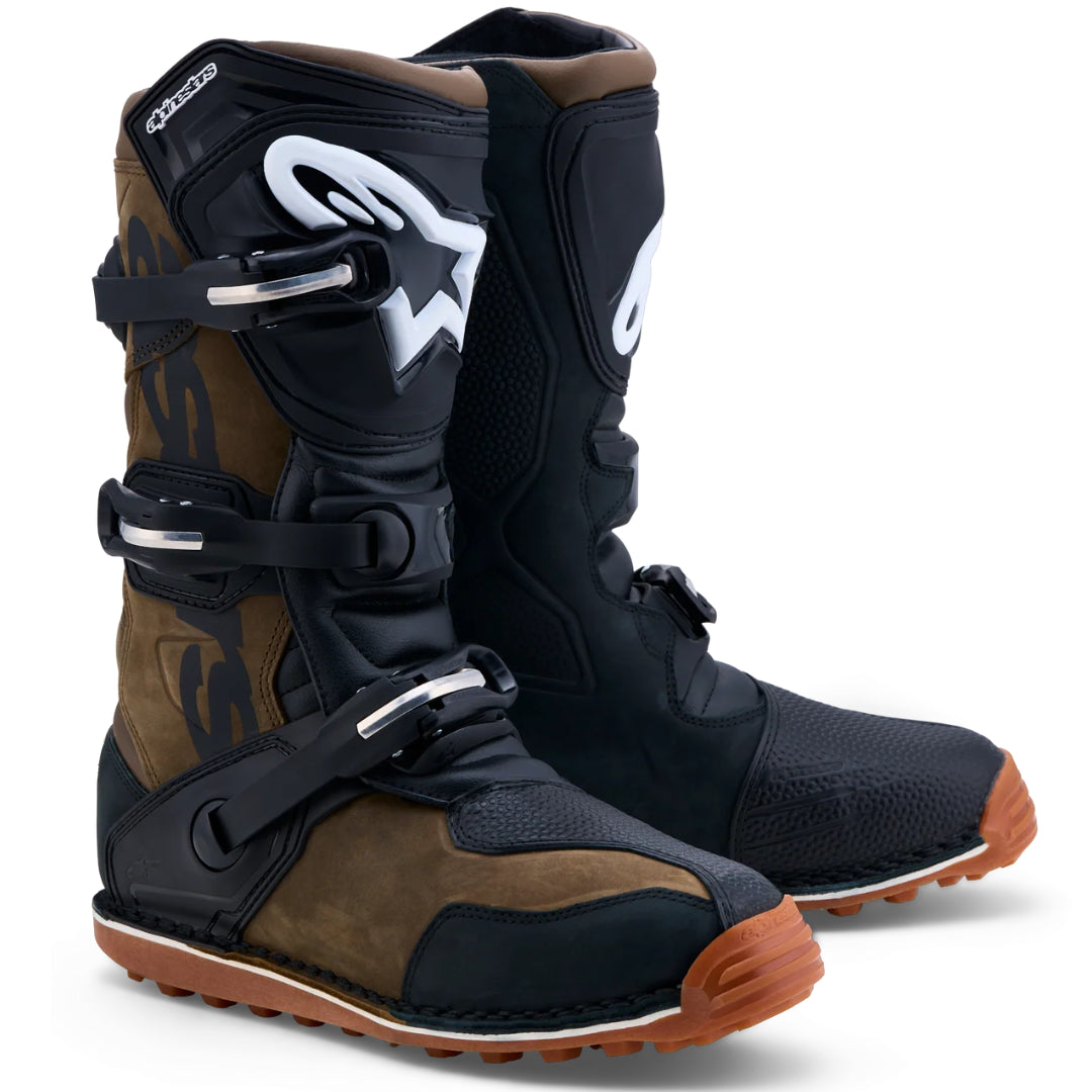 Alpinestars Tech-T Trials Boots Brown/Black/Gum