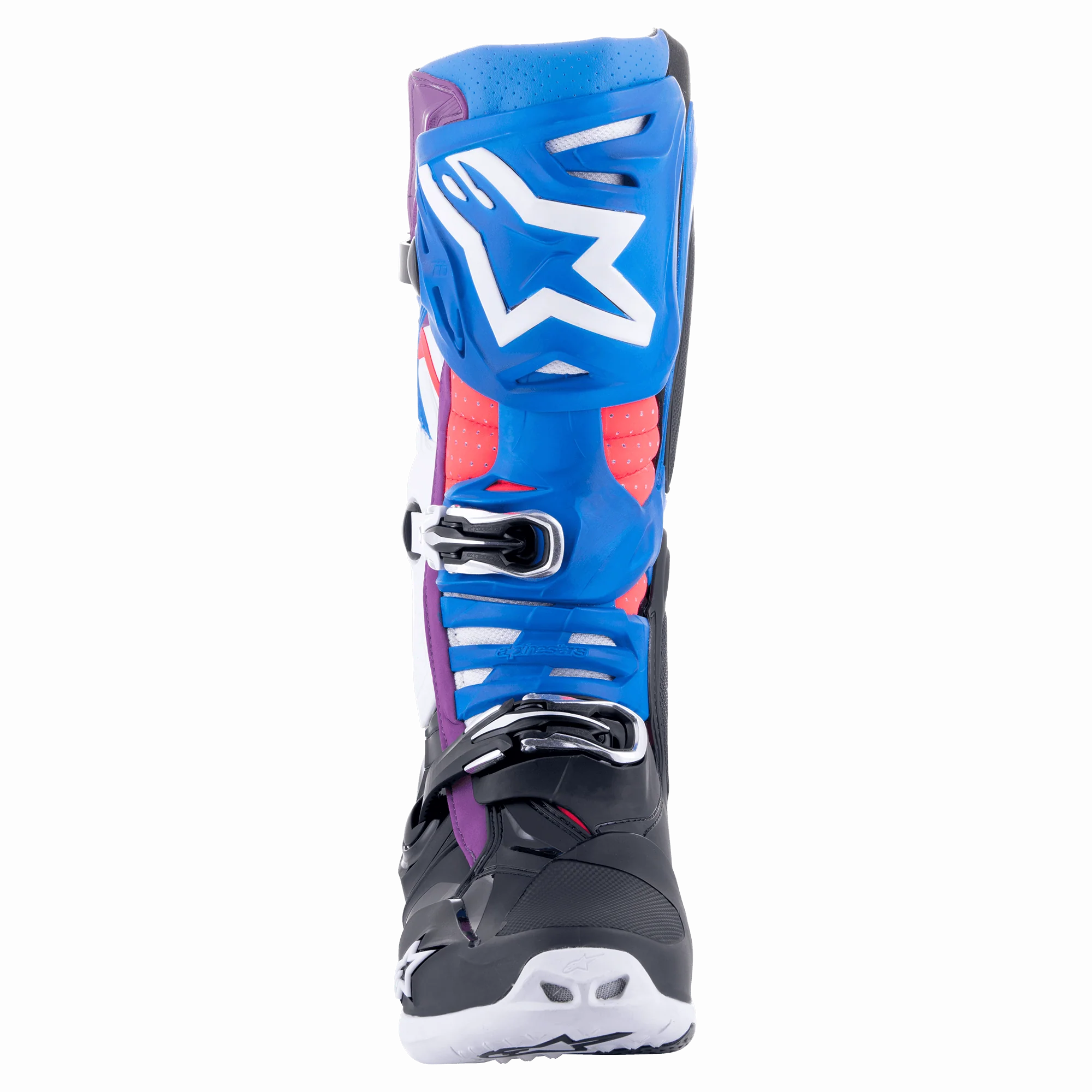 Alpinestars Tech 10 Supervented Motocross Boots Black/Enamel Blue/Purple/White