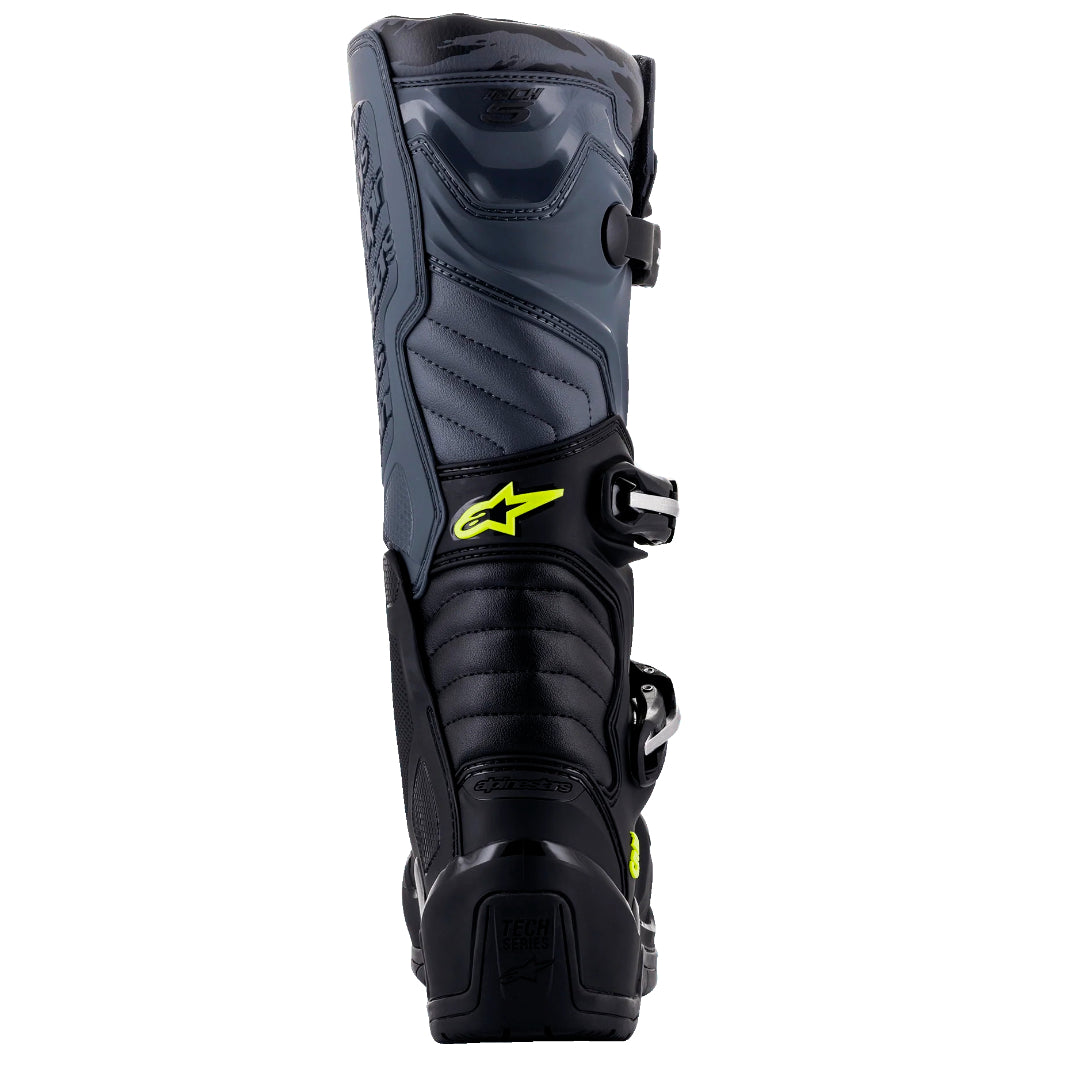 Alpinestars Tech 5 Motocross Boots Black/Cool Grey/Yellow Flo