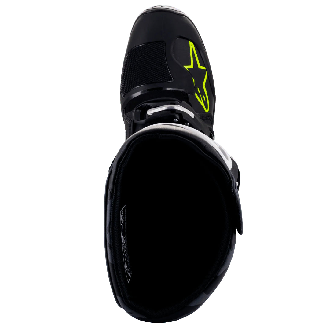 Alpinestars Tech 5 Motocross Boots Black/Cool Grey/Yellow Flo