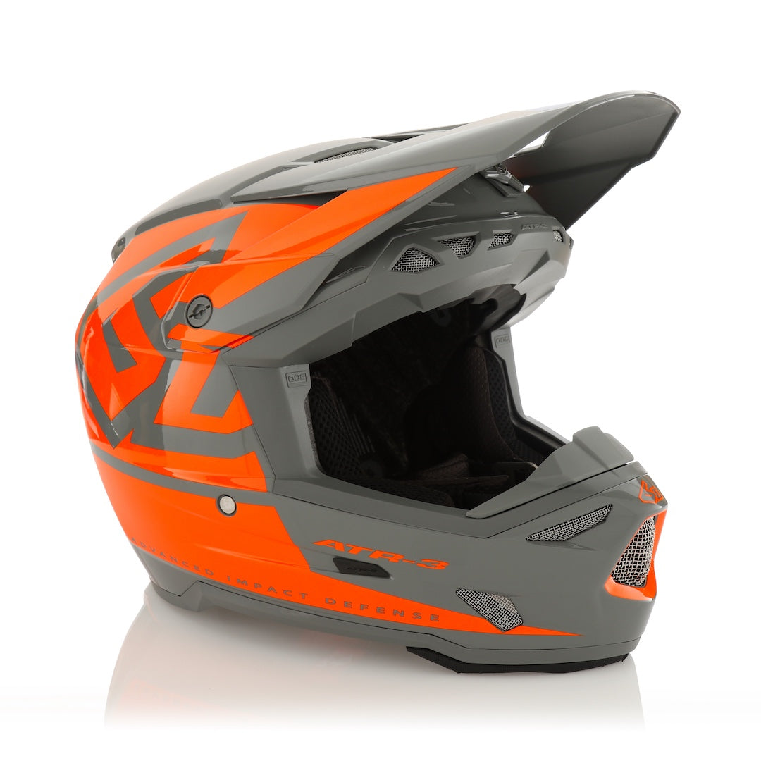 6D ATR-3 MX Helmet Hex Gloss Neon Orange