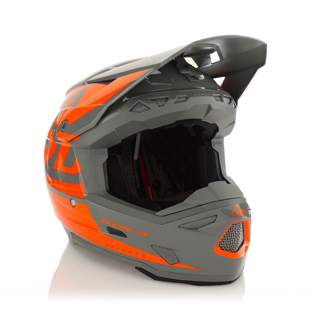 6D ATR-3 MX Helmet Hex Gloss Neon Orange