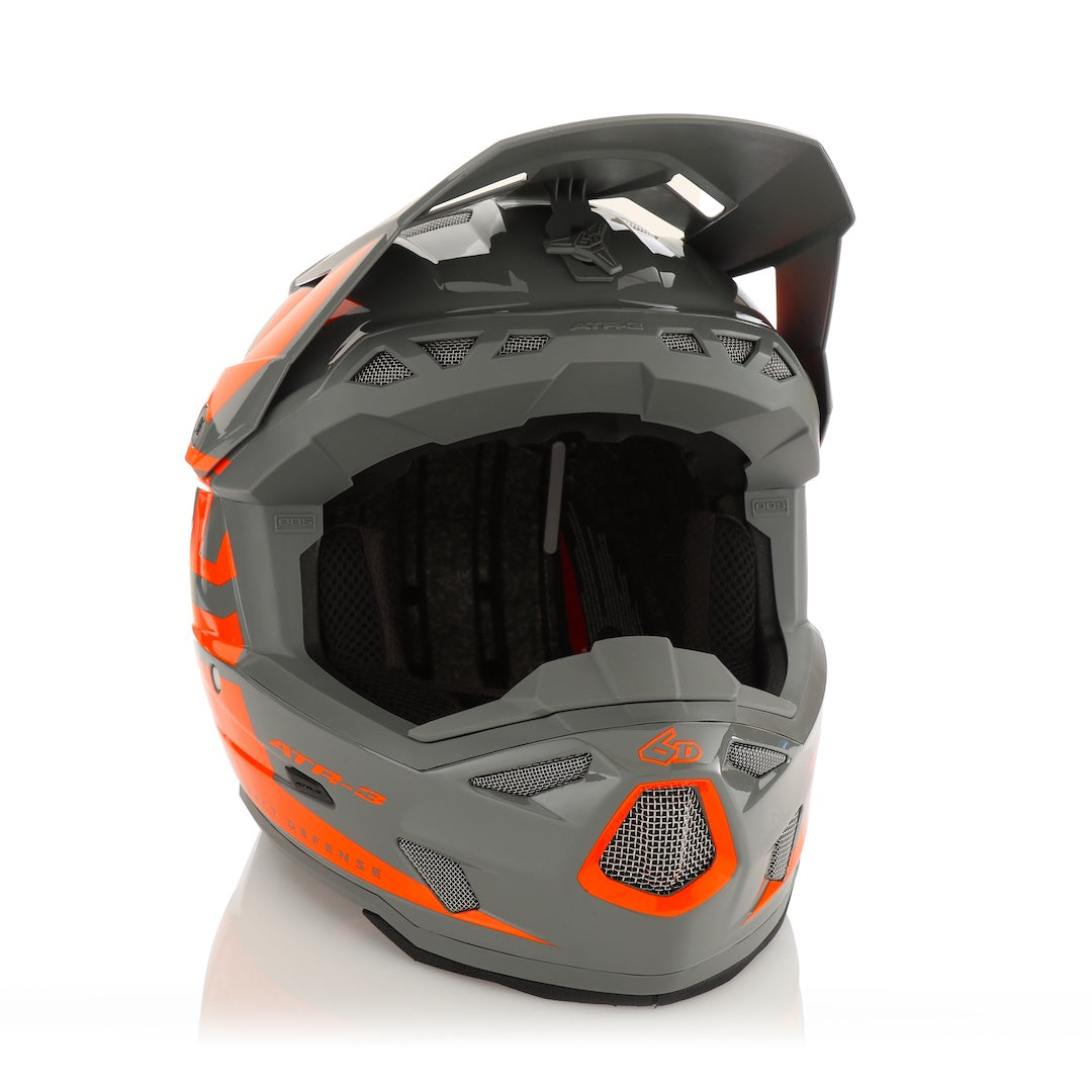 6D ATR-3 MX Helmet Hex Gloss Neon Orange