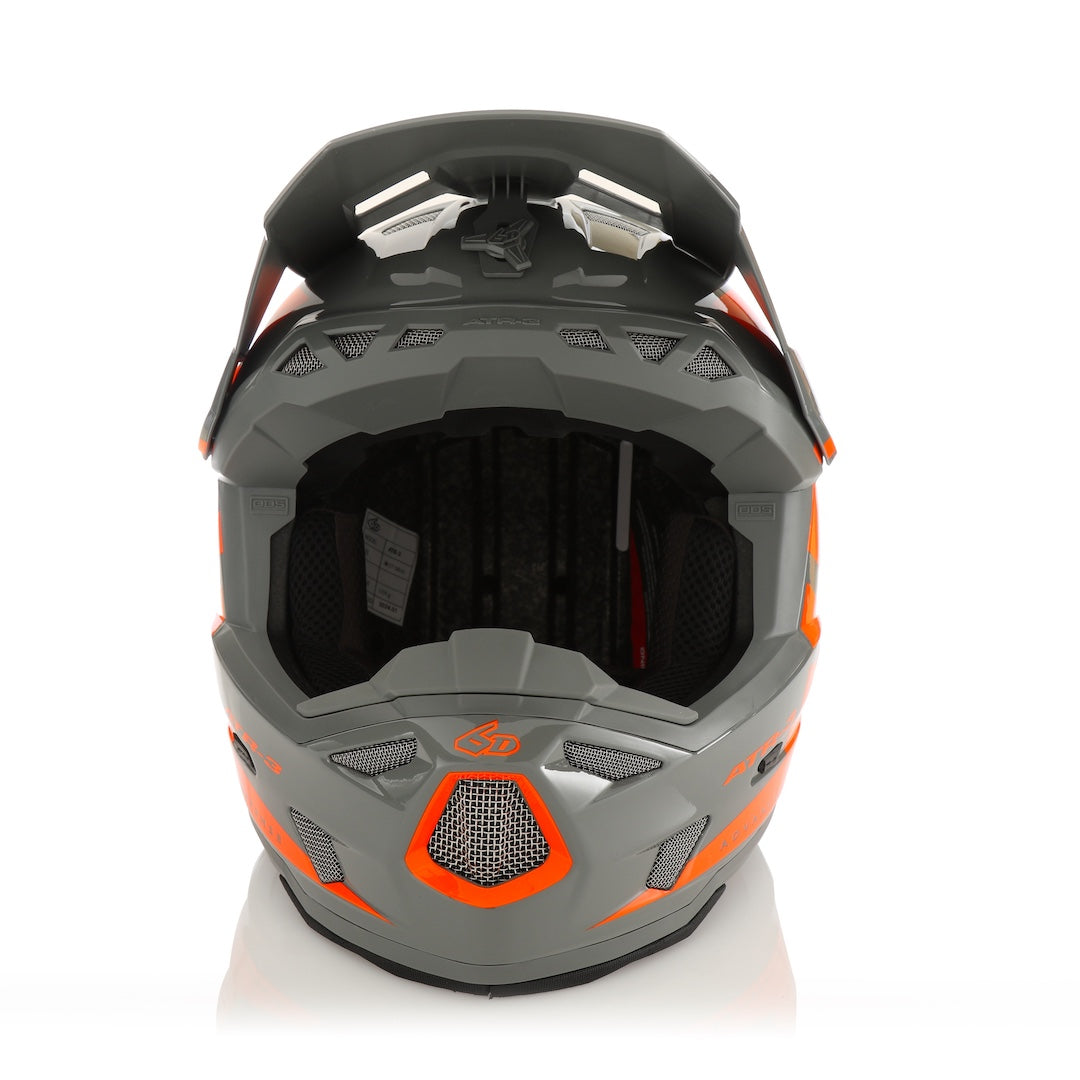 6D ATR-3 MX Helmet Hex Gloss Neon Orange