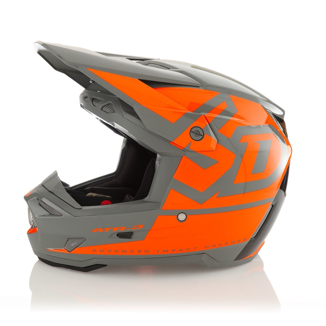 6D ATR-3 MX Helmet Hex Gloss Neon Orange