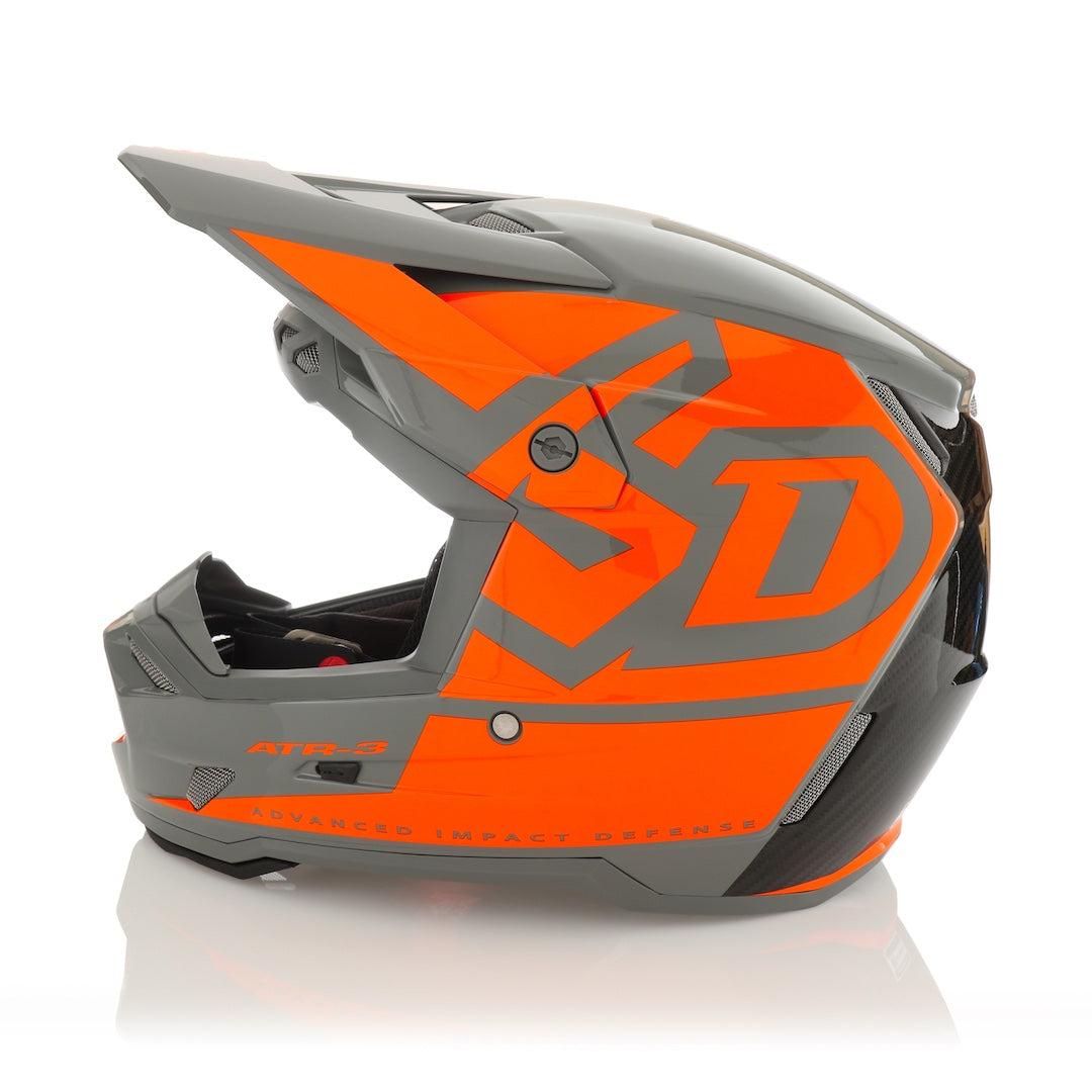 6D ATR-3 MX Helmet Hex Gloss Neon Orange