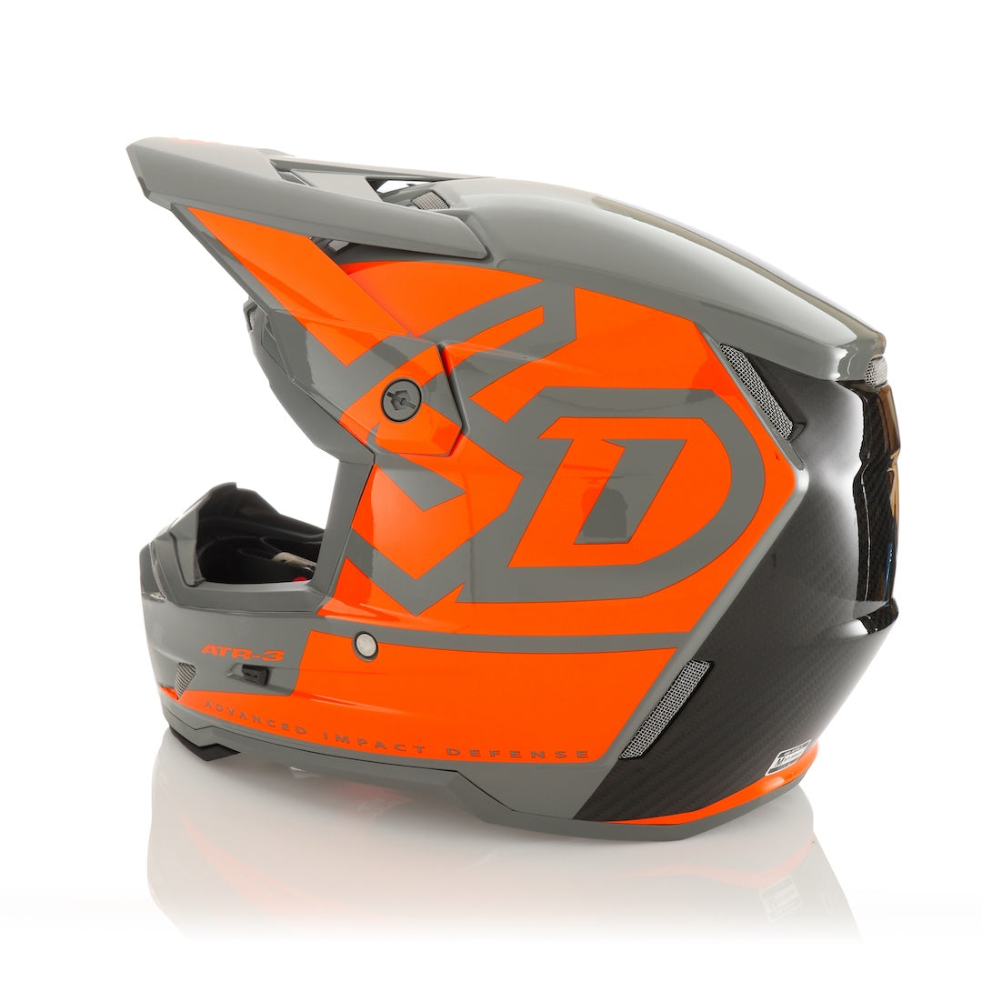 6D ATR-3 MX Helmet Hex Gloss Neon Orange