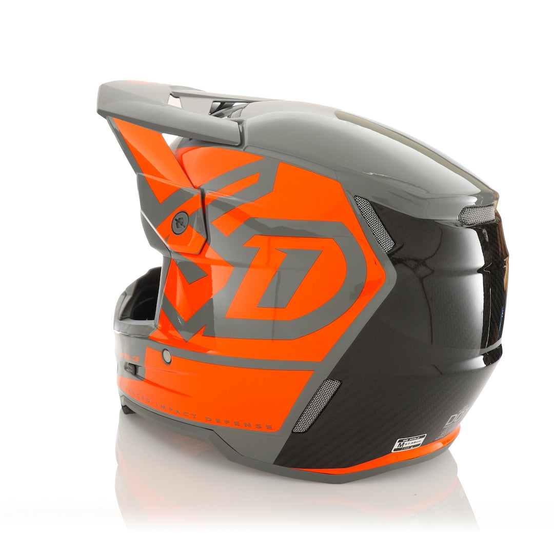 6D ATR-3 MX Helmet Hex Gloss Neon Orange