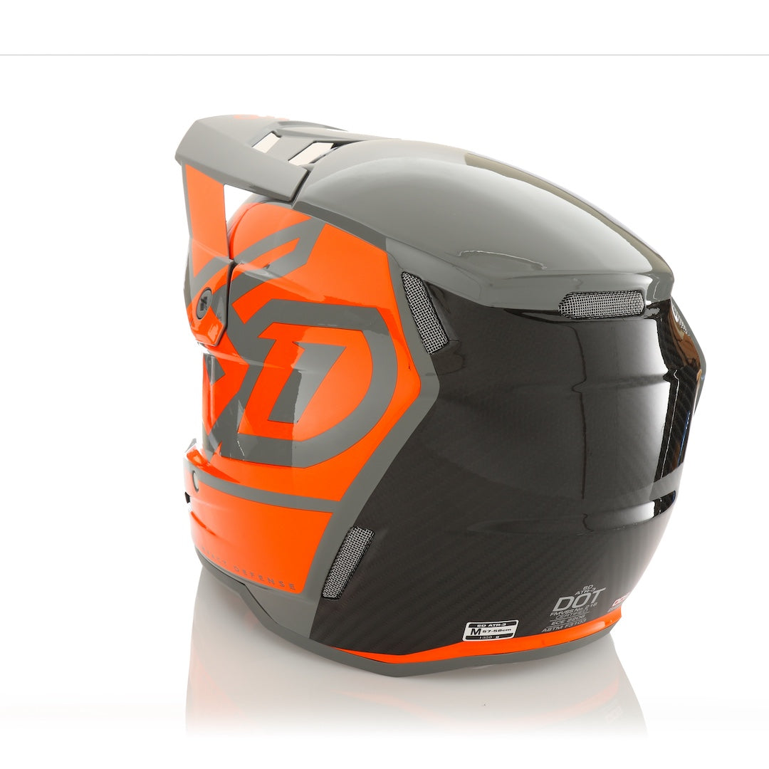 6D ATR-3 MX Helmet Hex Gloss Neon Orange