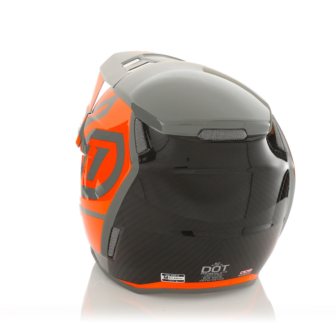 6D ATR-3 MX Helmet Hex Gloss Neon Orange