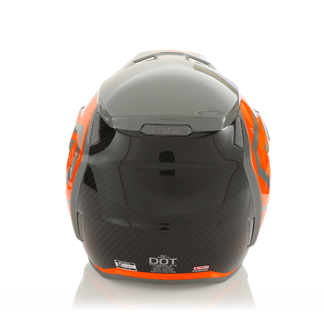 6D ATR-3 MX Helmet Hex Gloss Neon Orange