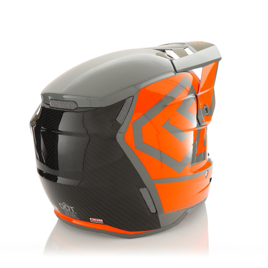 6D ATR-3 MX Helmet Hex Gloss Neon Orange