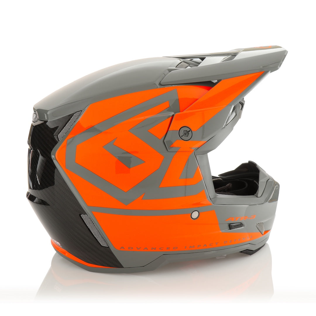 6D ATR-3 MX Helmet Hex Gloss Neon Orange
