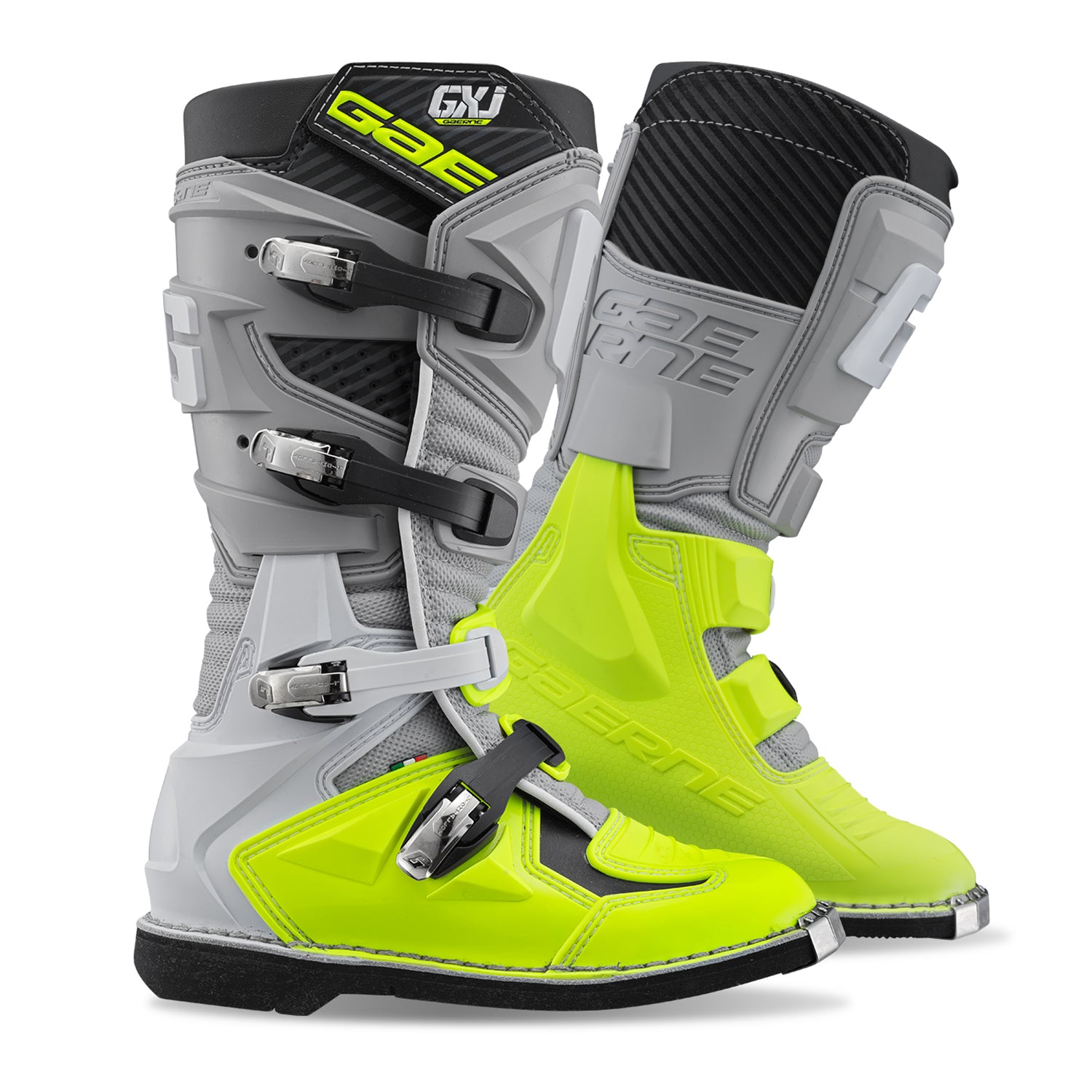 Gaerne GX-J YOUTH MX Boots Grey/Yellow Fluo