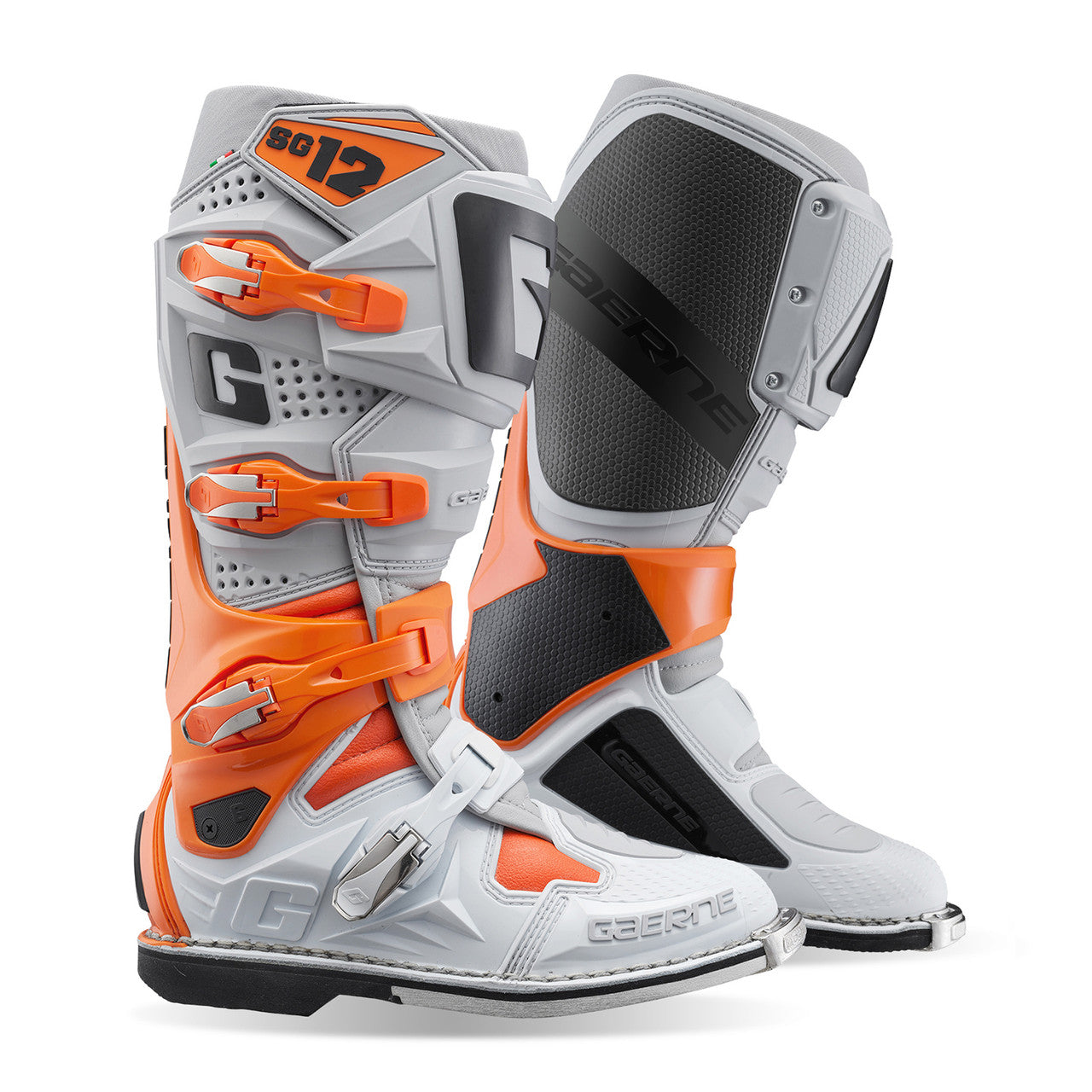 Gaerne SG12 MX Boots Orange/Grey/White