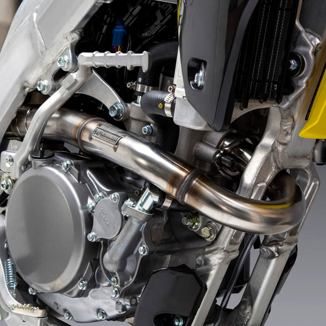 Yoshimura RS-12 Full Exhaust System Suzuki RM-Z250 2019-2023 (S.Steel/Alu/Carbon Cap) Suzuki RM-Z250 2019-2023