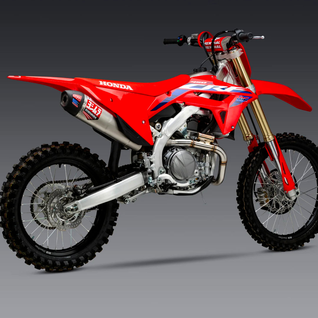 Yoshimura RS-12 Full Exhaust System Honda CRF450R 2021-2024 (S.Steel/S.Steel/Carbon Cap)