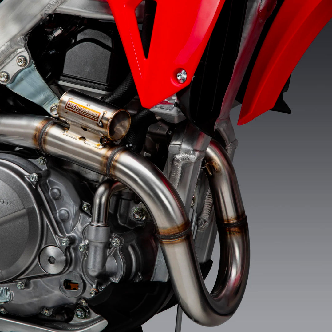 Yoshimura RS-12 Full Exhaust System Honda CRF450R 2021-2024 (S.Steel/S.Steel/Carbon Cap)