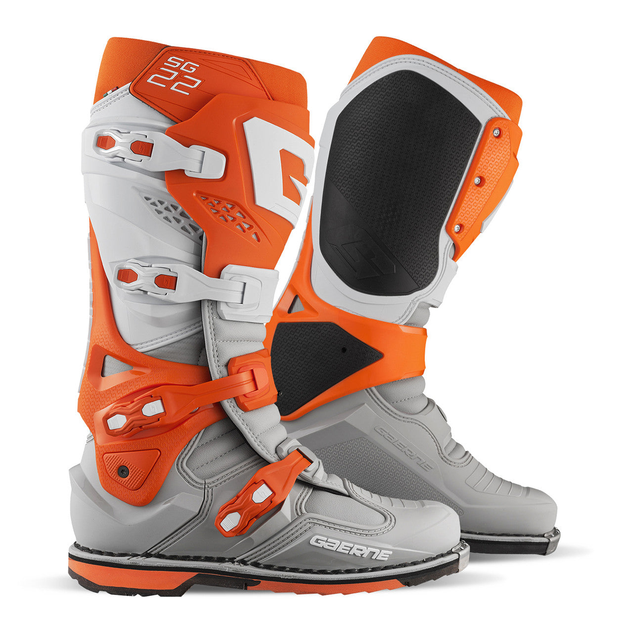 Gaerne SG22 MX Boots Orange/White/Grey