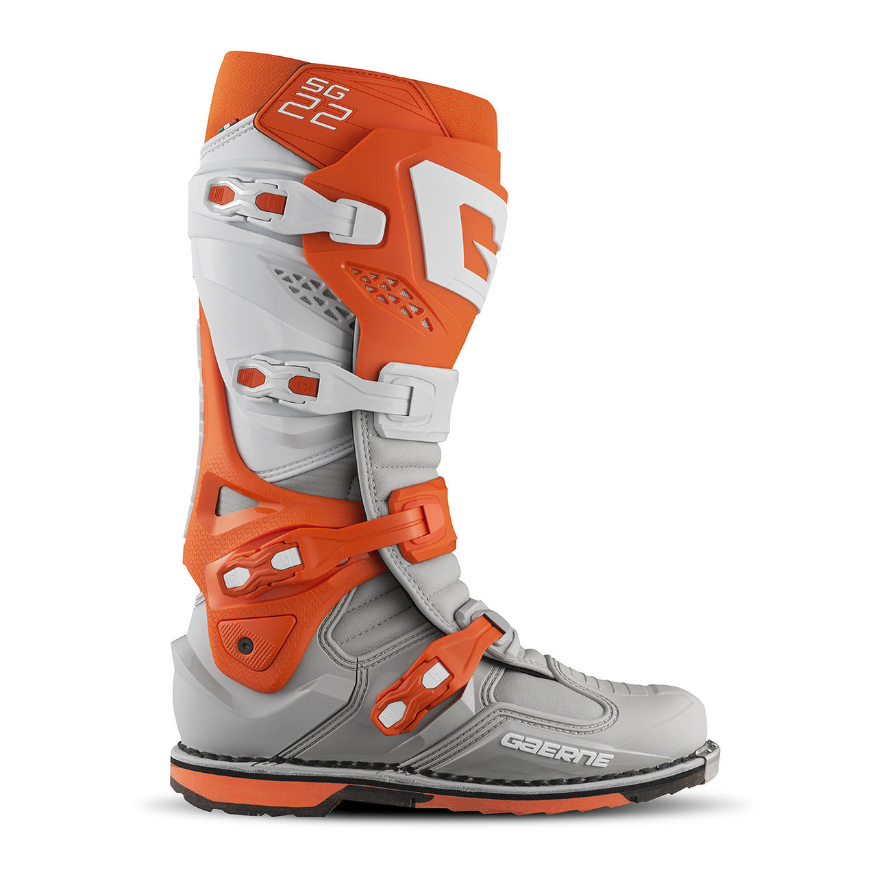 Gaerne SG22 MX Boots Orange/White/Grey