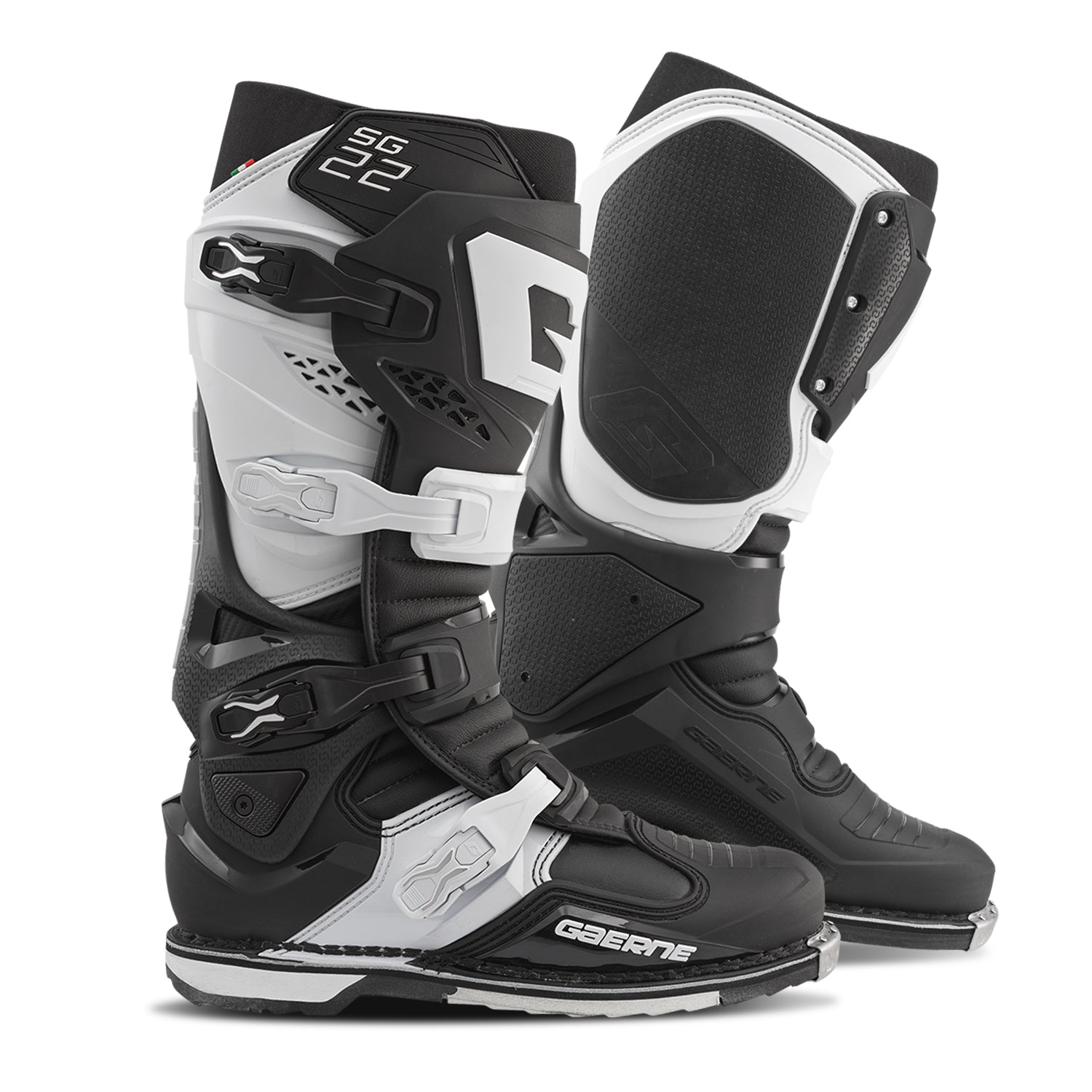 Gaerne SG22 MX Boots Black/White