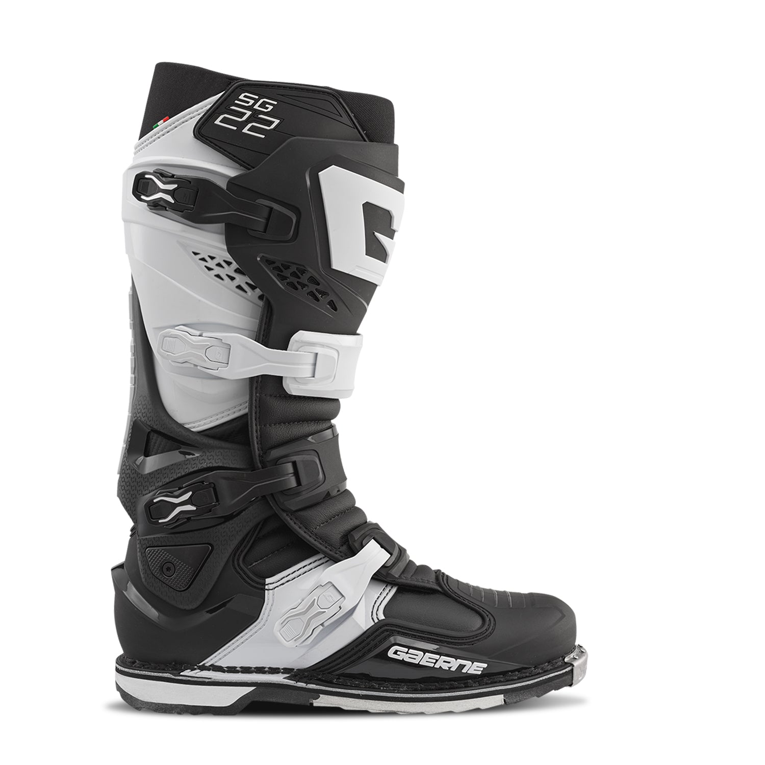Gaerne SG22 MX Boots Black/White