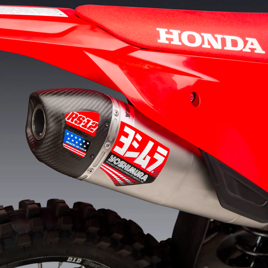 Yoshimura RS-12 Slip On Honda CRF250R 2022-2024 (S.Steel/Carbon Cap)