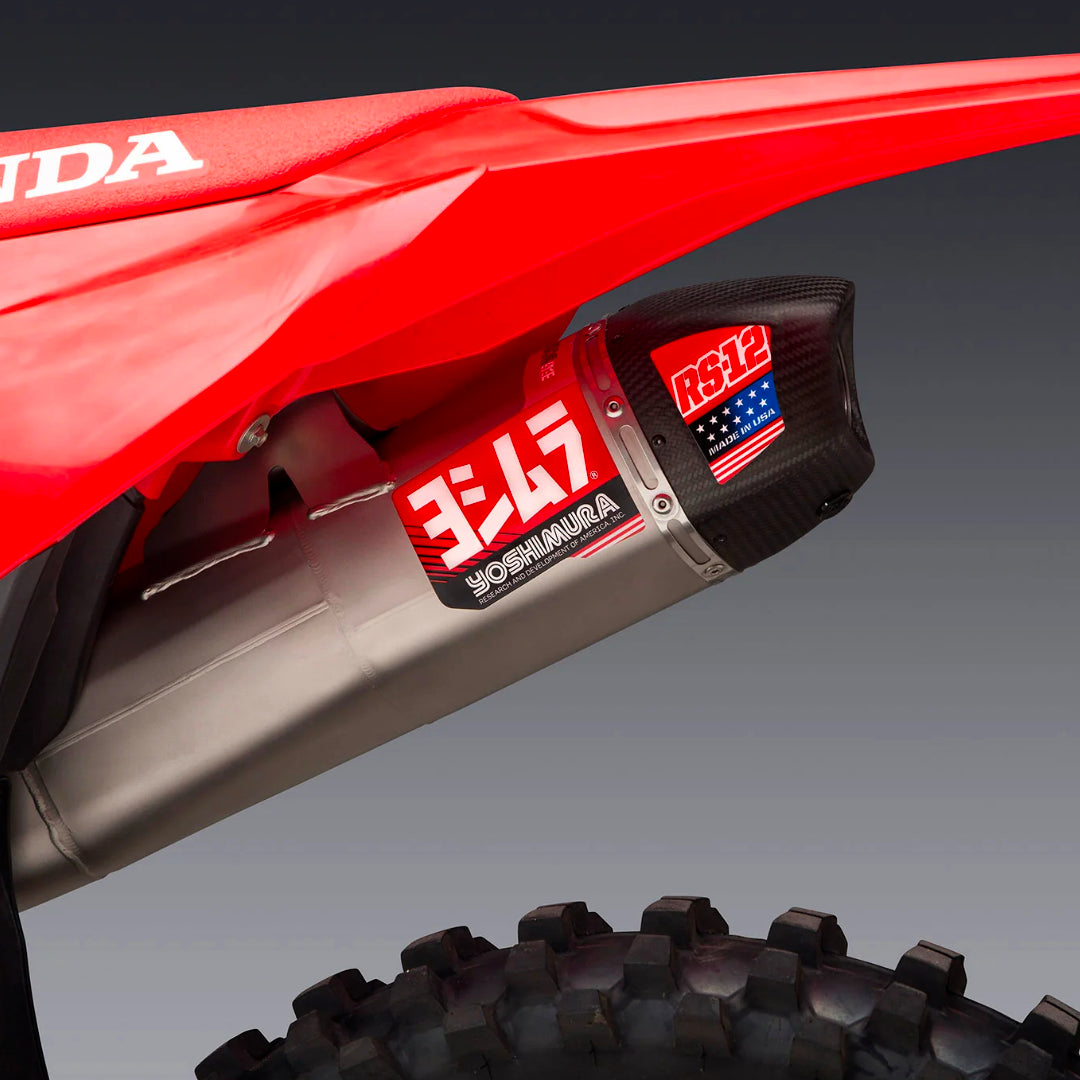 Yoshimura RS-12 Slip On Honda CRF250R 2022-2024 (S.Steel/Carbon Cap)