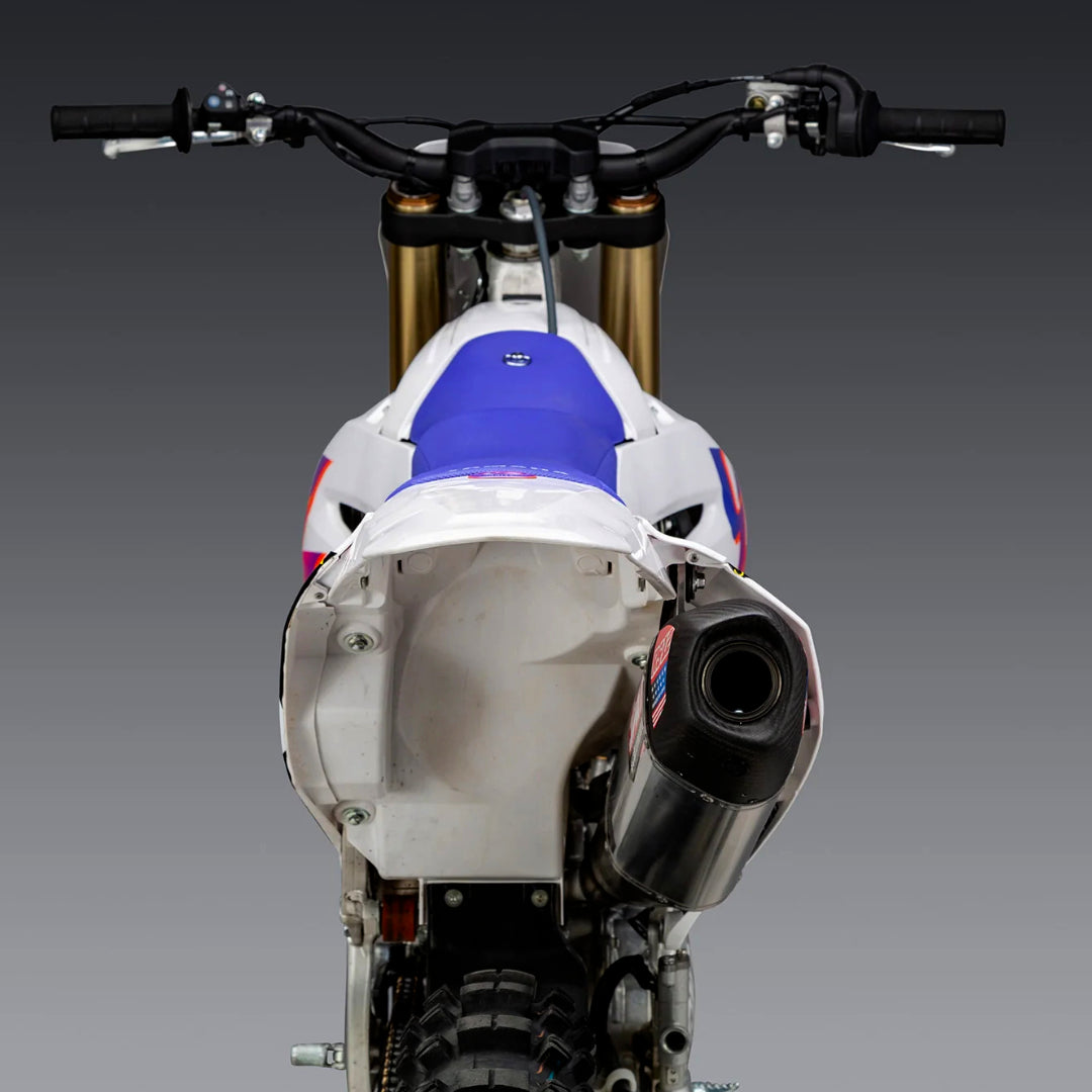 Yoshimura RS-12 Full Exhaust System Yamaha YZ250F 2024 (S.Steel/Alu/Carbon Cap)