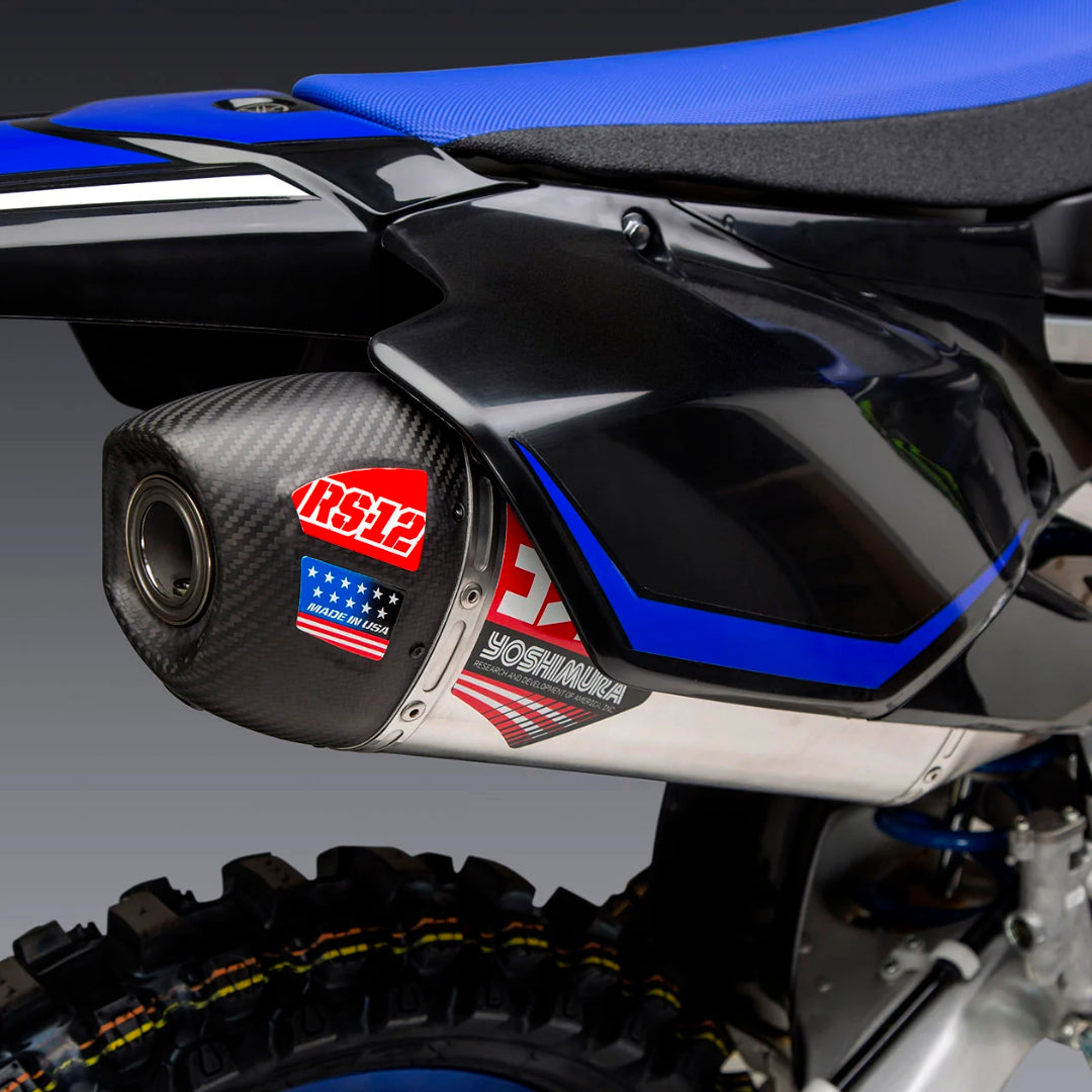 Yoshimura RS-12 Full Exhaust System Yamaha YZ450F 2020-2022 (S.Steel/Alu/Carbon Cap)