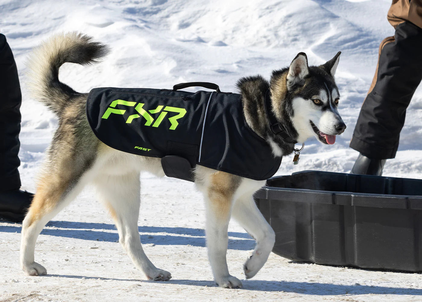 FXR CX Dog Coat Black/Hi-Vis