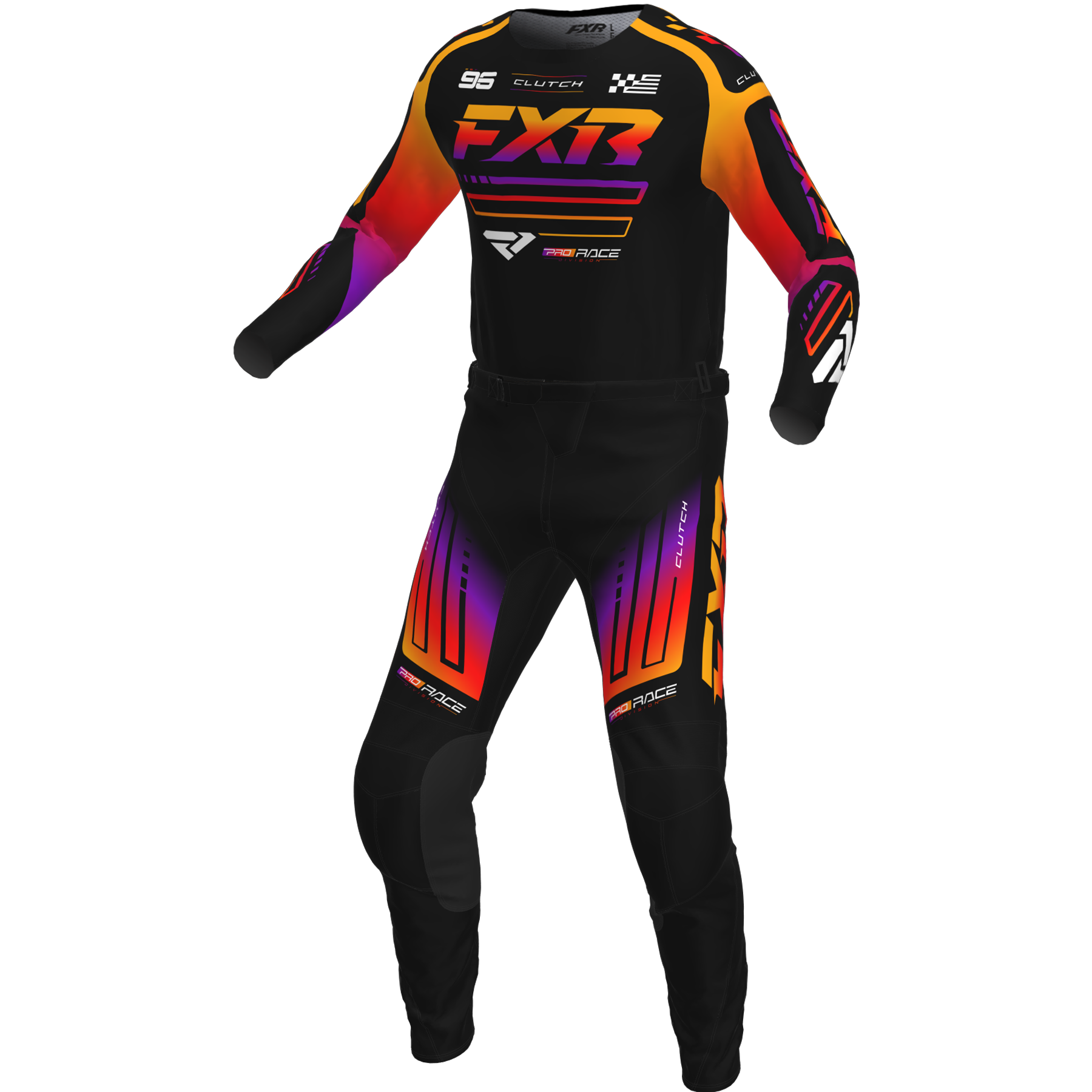 FXR KIDS Clutch 2025 MX Kit Combo Black/Spectrum