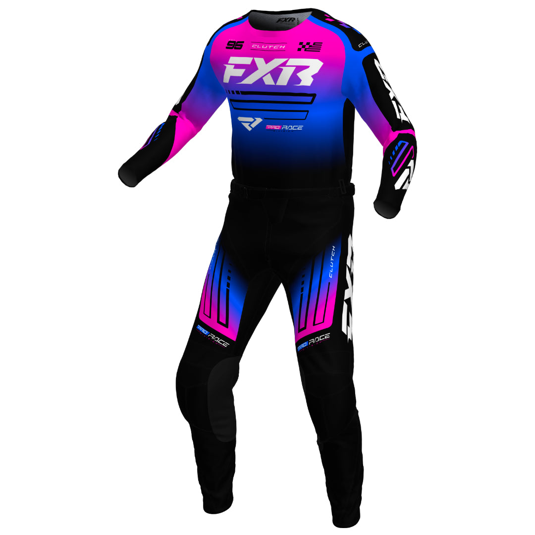FXR Clutch 2025 MX Kit Combo Black/Blue/Pink