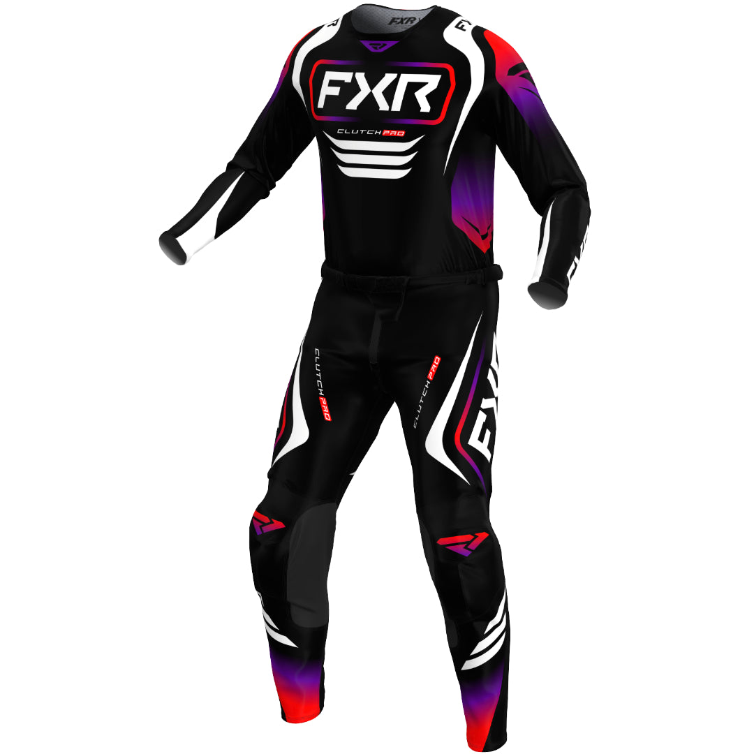 FXR Clutch Pro 2025 MX Kit Combo Black/Red/Purple