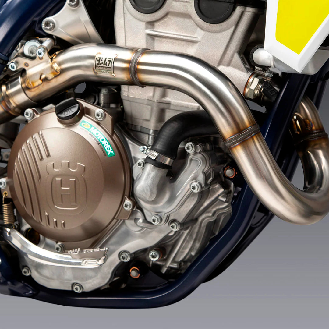 Yoshimura RS-12 Full Exhaust System KTM SXF250/350 19-22 Husky FC250/350 19-22 GasGas MC250F 2021 (S.Steel/Alu/Carbon Cap)