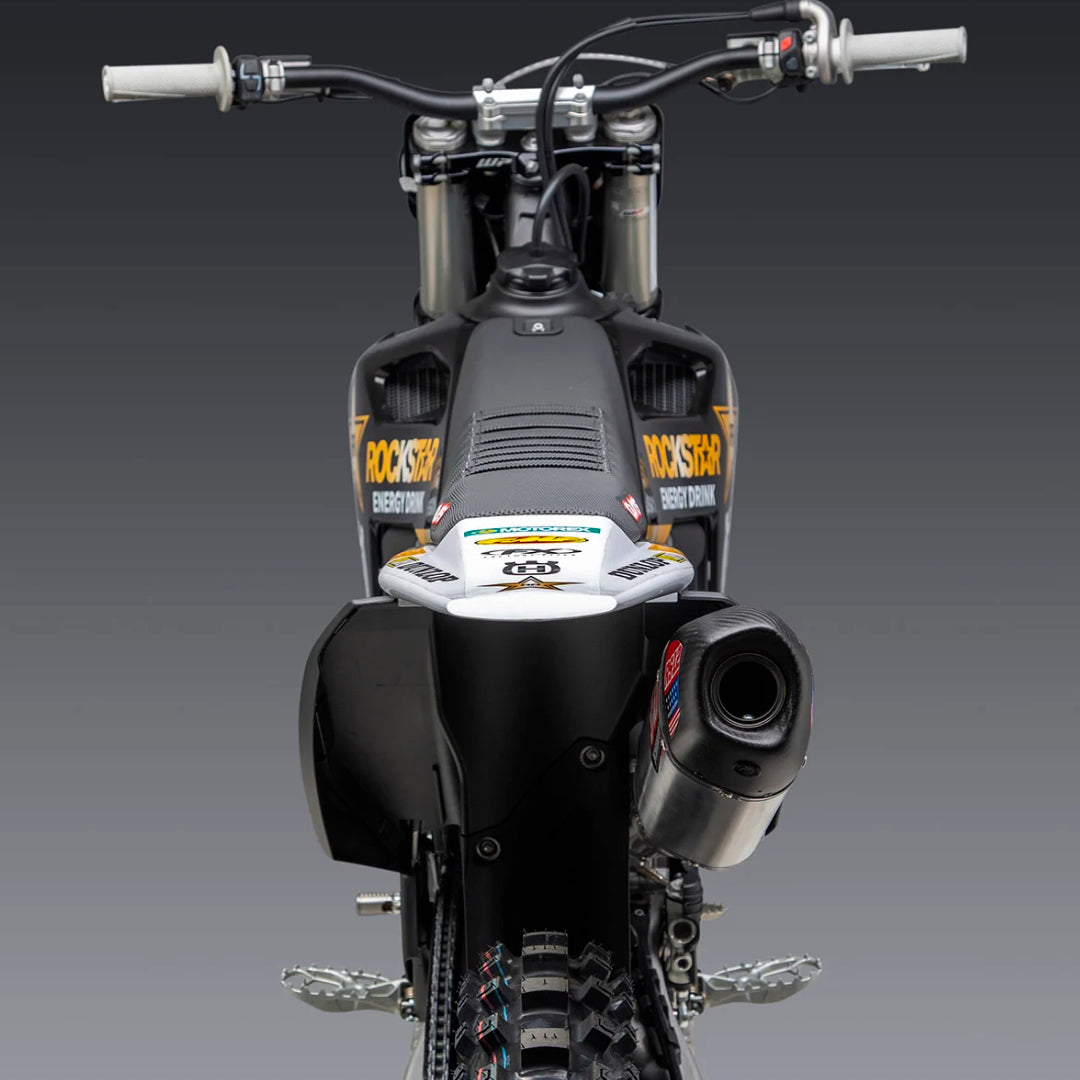 Yoshimura RS-12 Full Exhaust System KTM/Husqvarna SX-F/FC250 2023 (S.Steel/S.Steel/Carbon Cap)