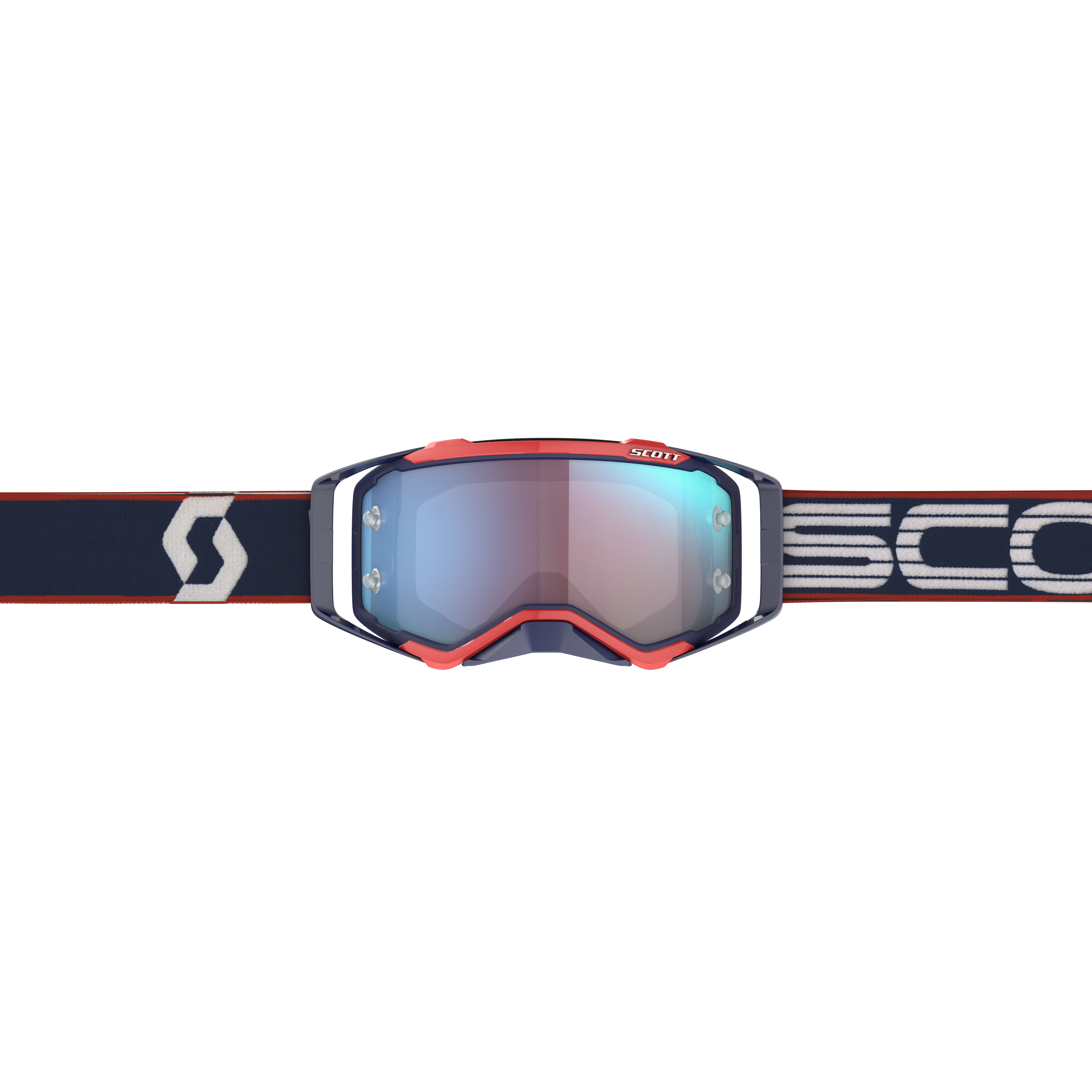 Scott Prospect Goggle Retro Blue/Red -Blue Chrome Lens
