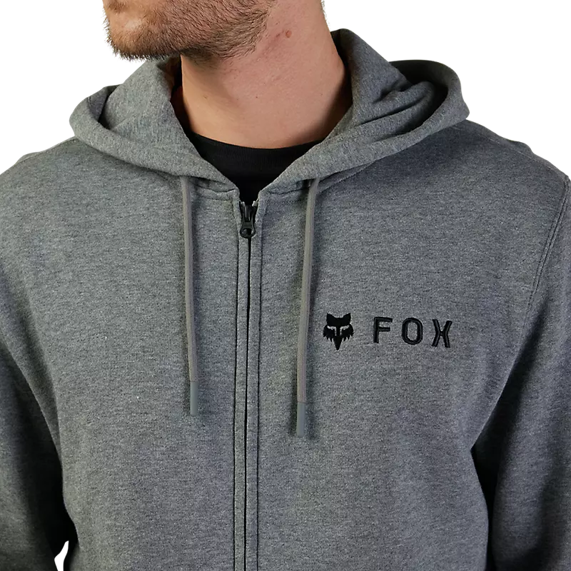 Fox Absolute Zip Up Hoodie Heather Graphite